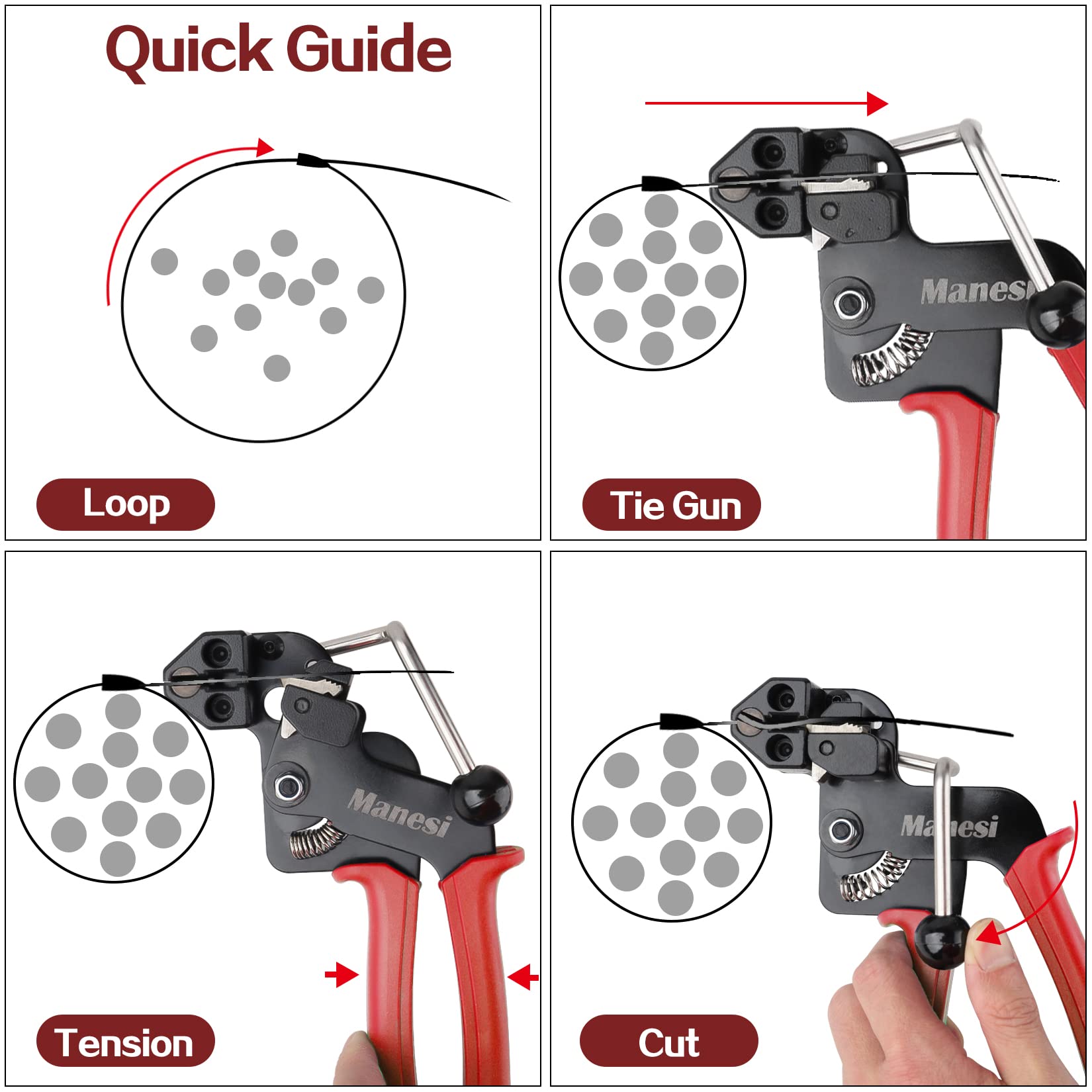 Stainless Steel Zip Tie Cutter Tool - Heavy Duty Metal Zip Ties Cutter for Self-Locking Stainless Steel Tie Wraps with Free Release Tool | Perfect for Electrical Wiring, HVAC, Automotive & Industrial Applications