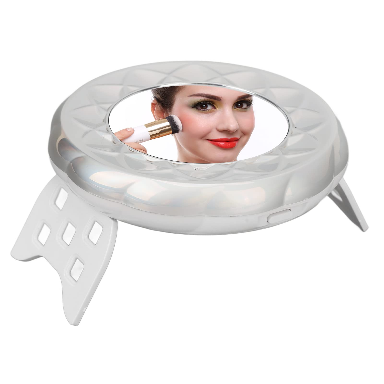 Mini UV LED Nail Lamp - 18W Foldable Portable Nail Dryer with 18 LED Bulbs & Mirror, USB Powered for Home & Salon Manicures, Perfect for Gel Polish Curing & Nail Art