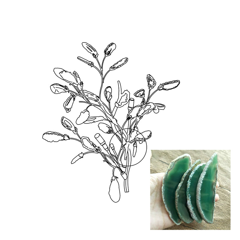 Handmade Agate Wall Lamp - Natural Stone Sconce Light for Bedroom, Living Room & Hallway Decor - Elegant Ambient Lighting for Home & Office