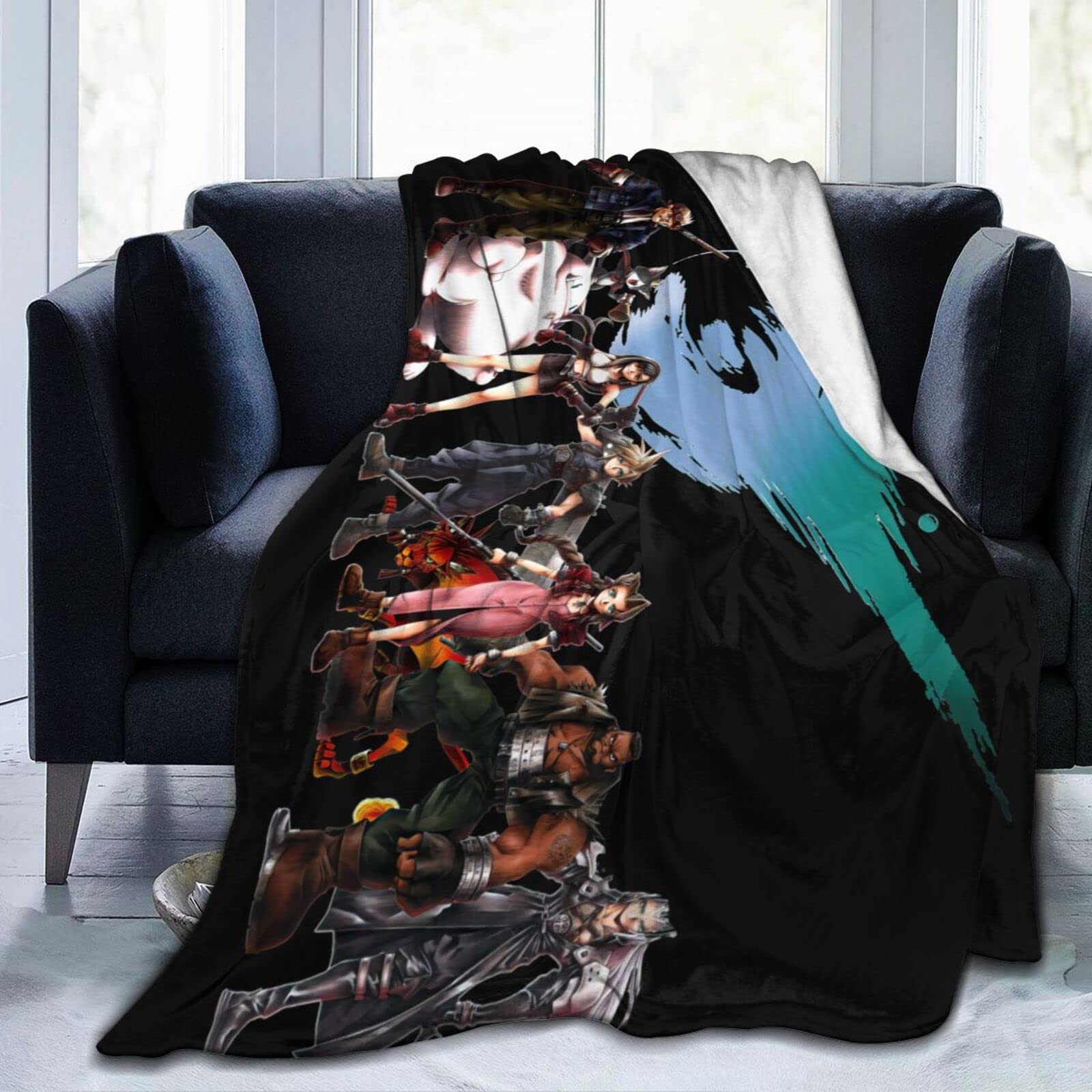 Final Fantasy VII Video Game Themed Flannel Fleece Micro Throw Blanket - 50