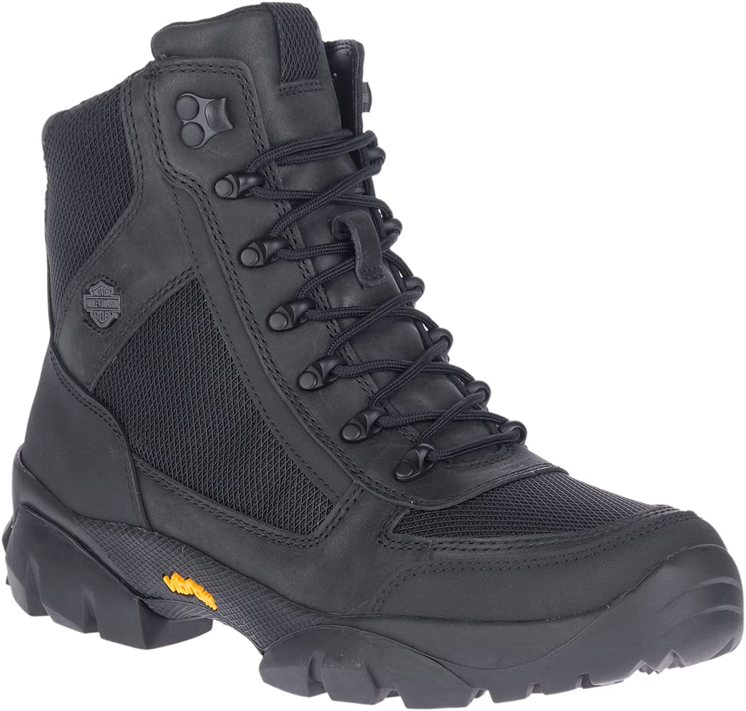 Harley-Davidson Men's Colwell 5-Inch Lace-Up Black Motorcycle Boots - D93763 - Durable Riding Boots for Cruiser & Touring Bikes - Perfect for Long Rides & Motorcycle Events