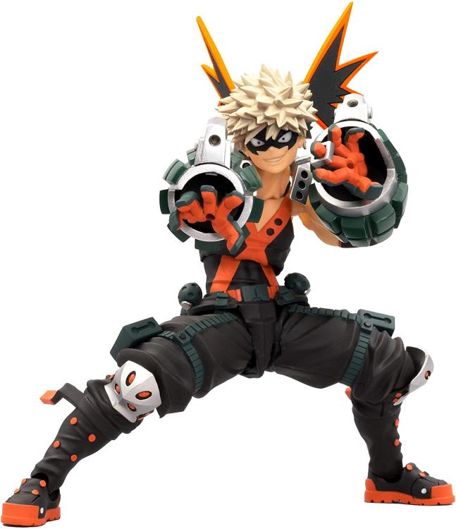 Amazing Yamaguchi Revoltech Action Figure - Katsuki Bakugo from My Hero Academia - Highly Articulated Collectible for Anime Fans & Display - Perfect for Cosplay, Gift Giving & Anime Collections