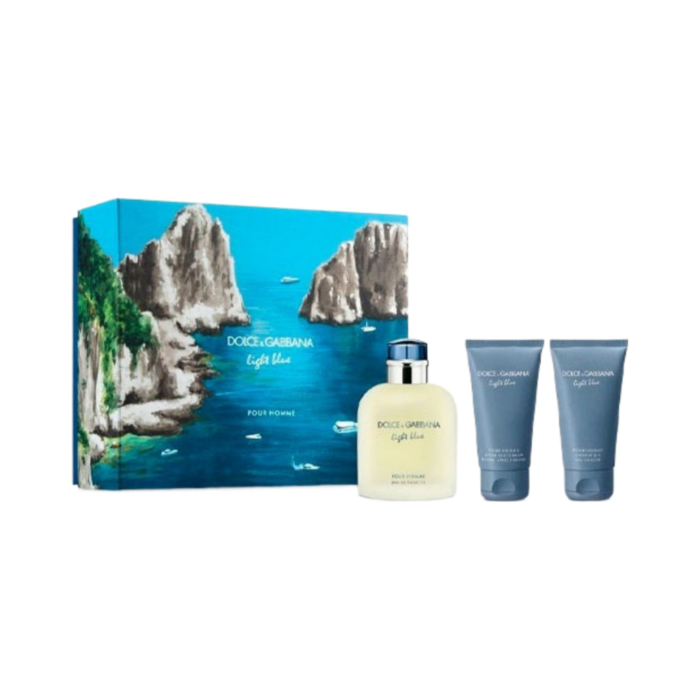 Light Blue 3 Piece Eau de Toilette Set - 3x125ml Fresh Floral Fragrance for Women | Perfect for Daily Wear, Office & Romantic Occasions