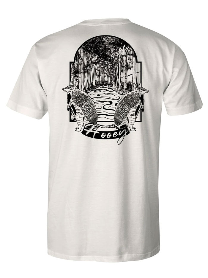 Hooey HT1713CR Men's Roots T-Shirt - Soft Cotton Crewneck Tee in Cream for Casual Wear & Outdoor Activities