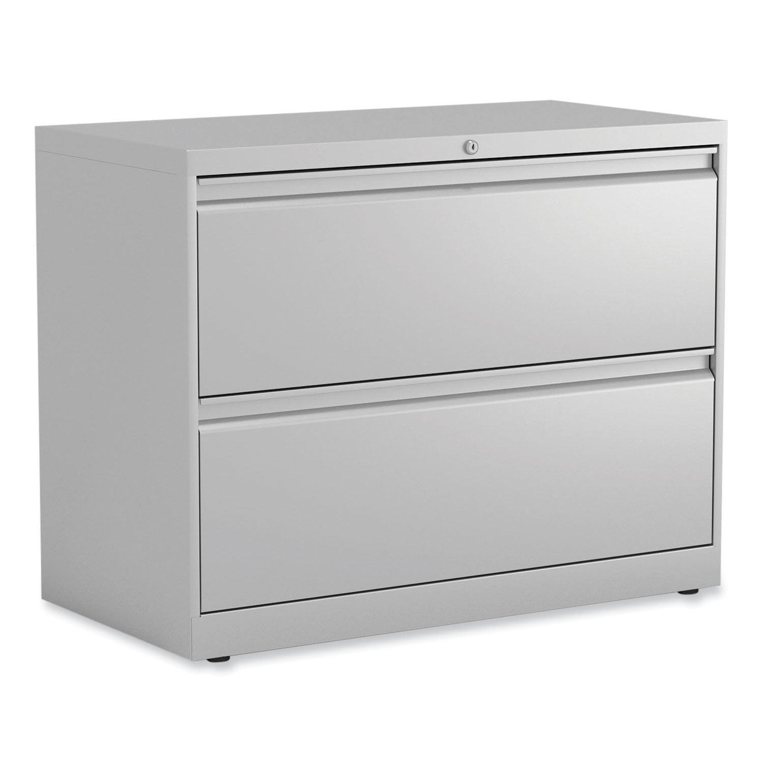 Alera 2-Drawer Lateral File Cabinet - Legal/Letter Size - Light Gray Office Furniture (36