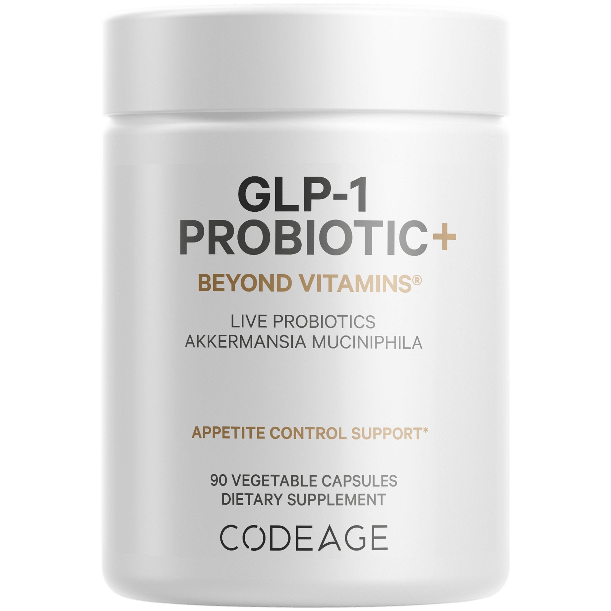 Codeage GLP-1 Probiotic+ Supplement - Supports Gut Health & Digestion - Ideal for Weight Management & Metabolic Support - Perfect for Daily Wellness Routine