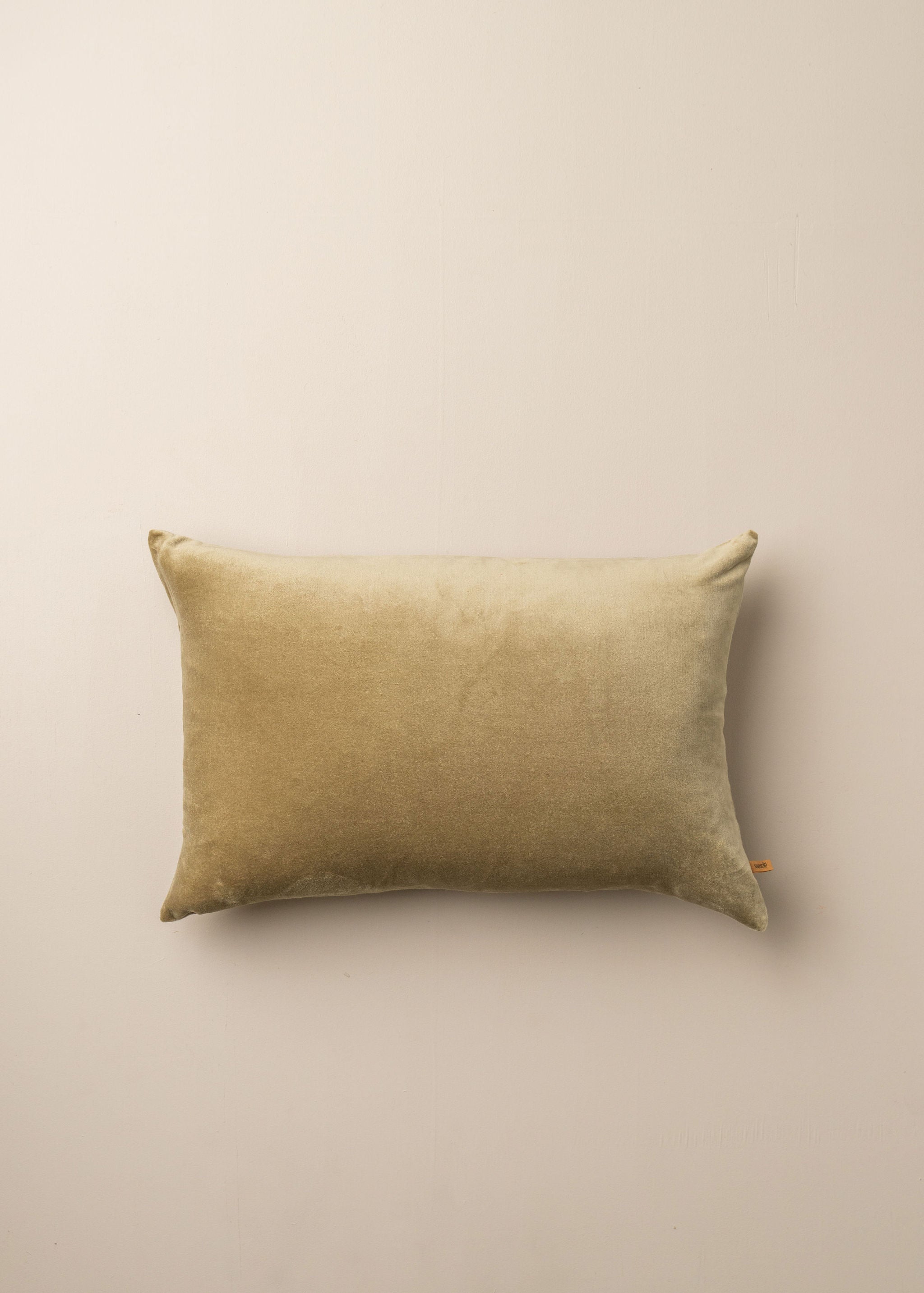 Linen Velvet Throw Pillow Cover | Olive Green Decorative Cushion for Sofa, Bed & Home Decor