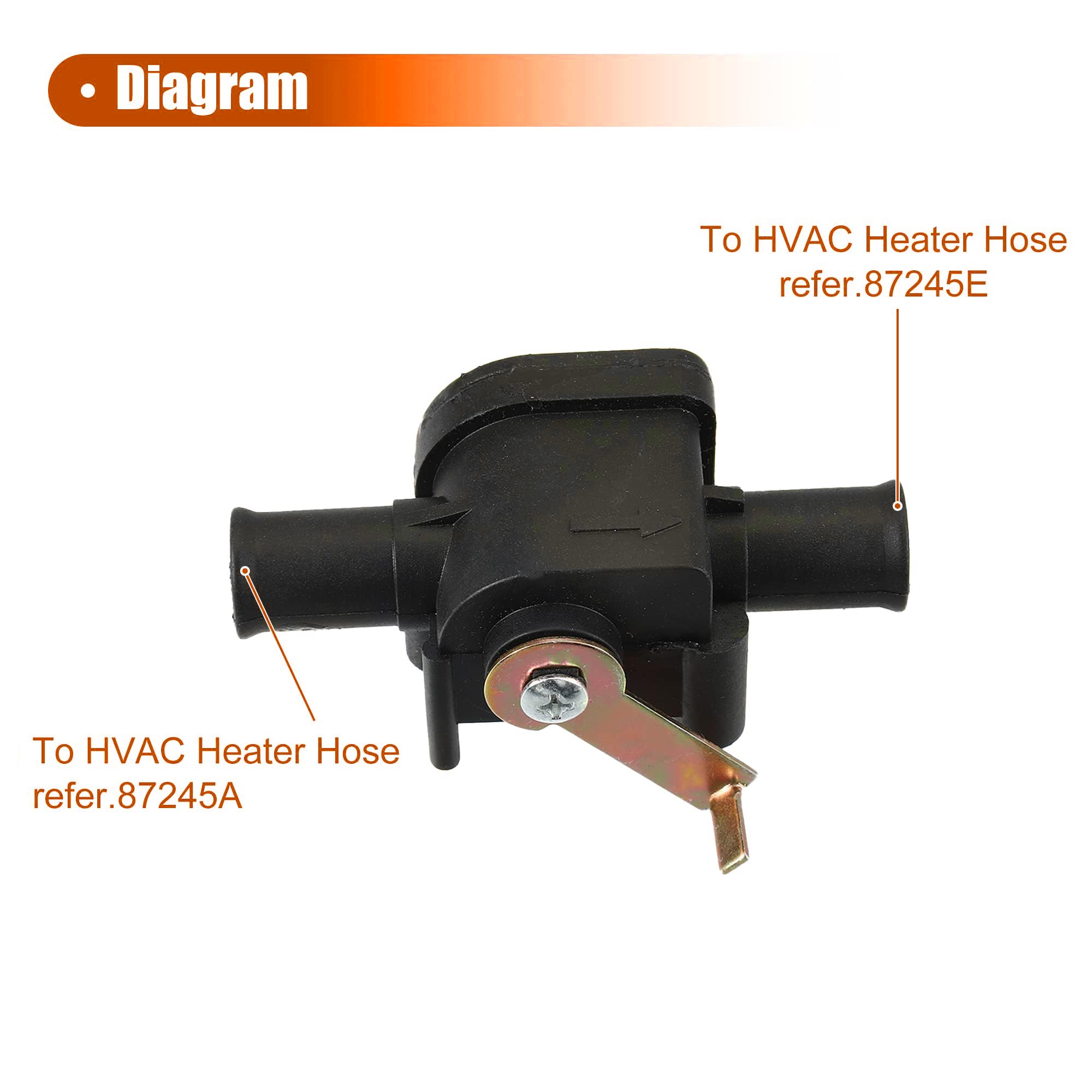 Replacement HVAC Heater Control Valve for 1995-2001 Toyota Tacoma - Compatible with 87240-04020 & 8724004020 - Perfect for Engine Cooling System Repair & Maintenance
