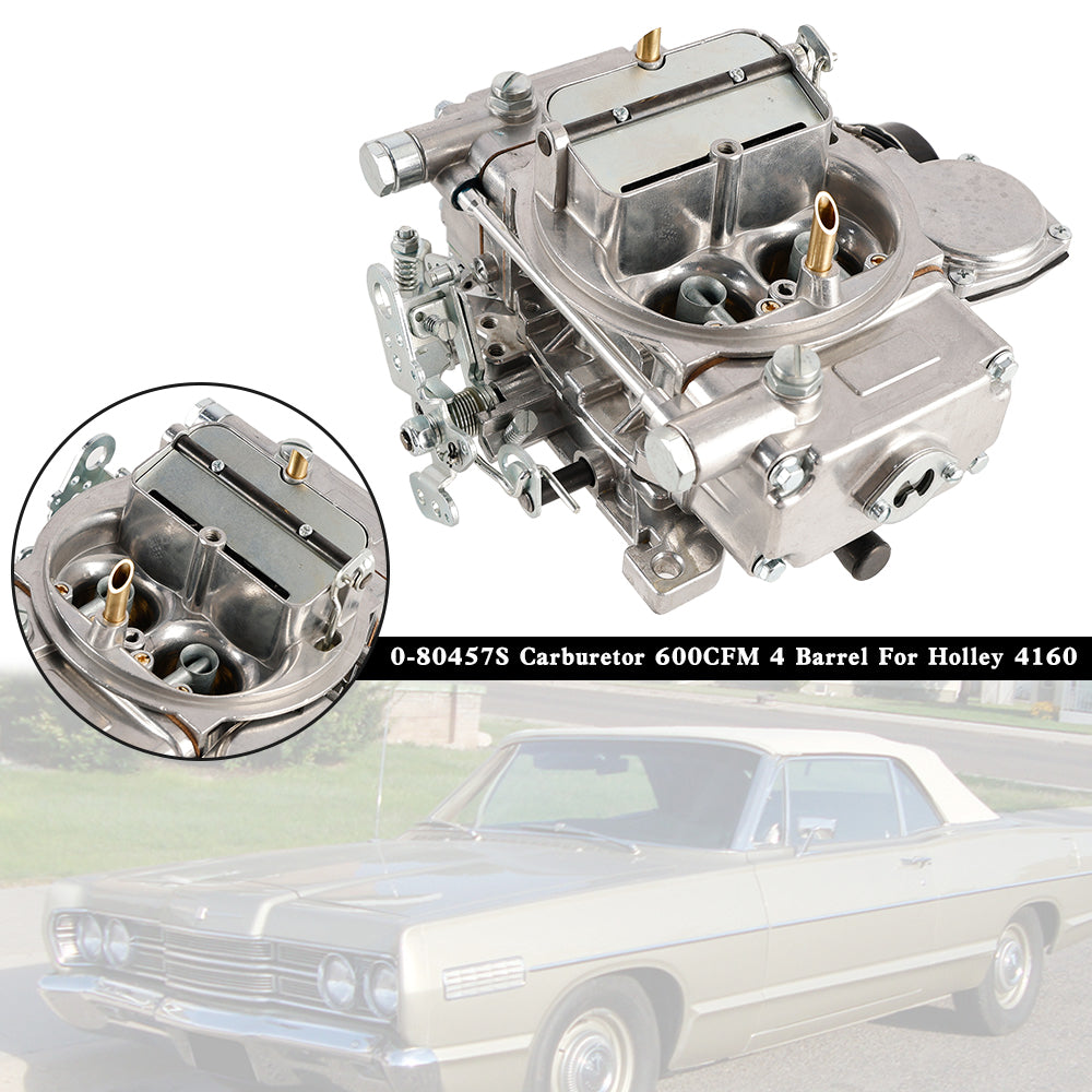 Holley 4160 600CFM 4 Barrel Carburetor - 0 80457S Replacement Part for Improved Engine Performance | Perfect for Muscle Cars, Hot Rods & Classic Vehicle Restoration