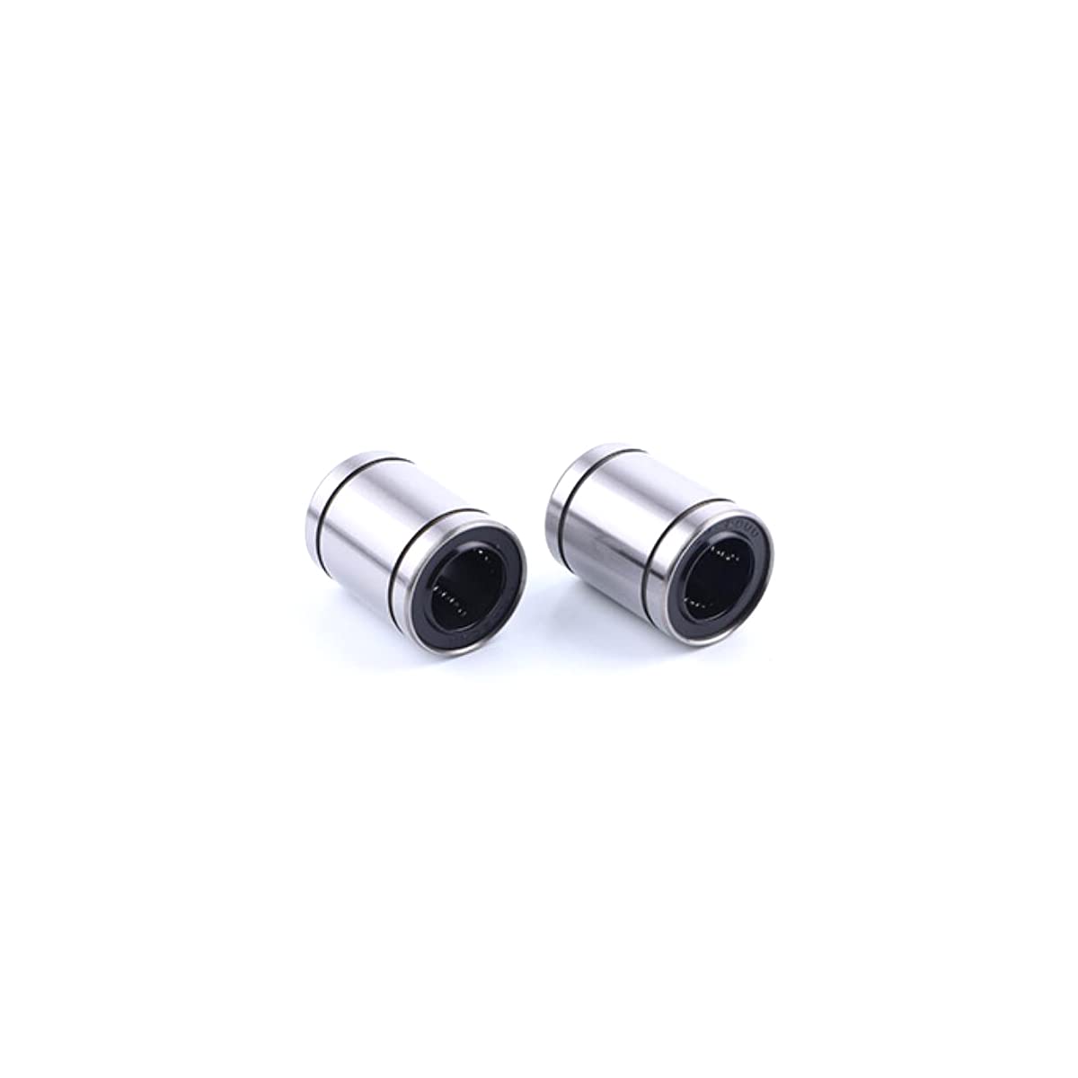 LME20UU Linear Ball Bearing 20mm Bore 32mm OD 45mm Width - Silver (2 Pack) | High Precision for CNC Machines, 3D Printers, Mechanical Sliding Tables & Industrial Automation