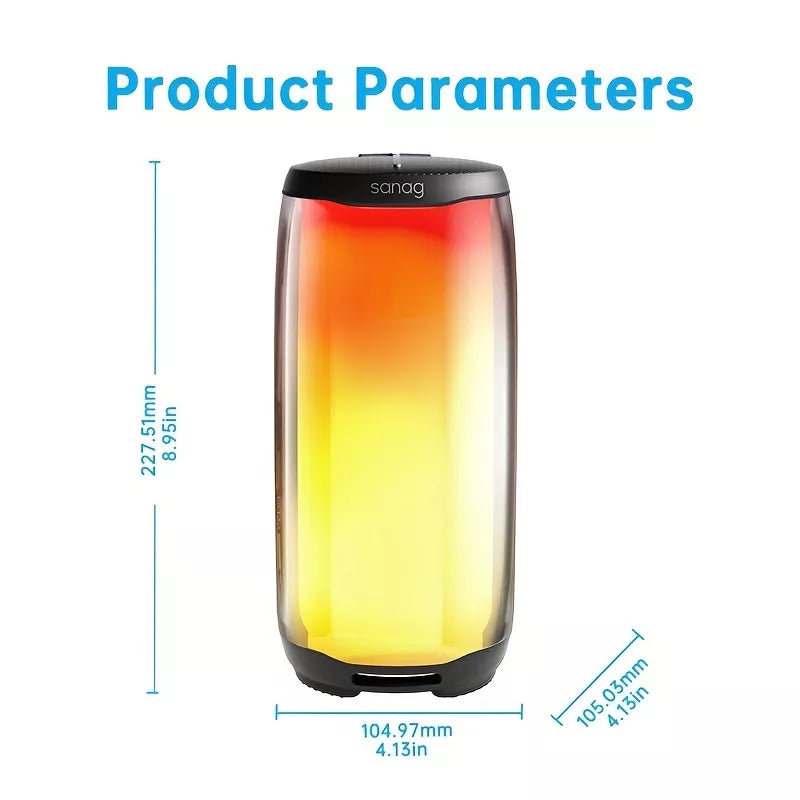 Sanag V30S Pro Wireless Bluetooth Speaker - Portable Outdoor Speaker with HD Sound, IPX7 Waterproof, 30H Playtime for Camping, Beach, Hiking & Travel