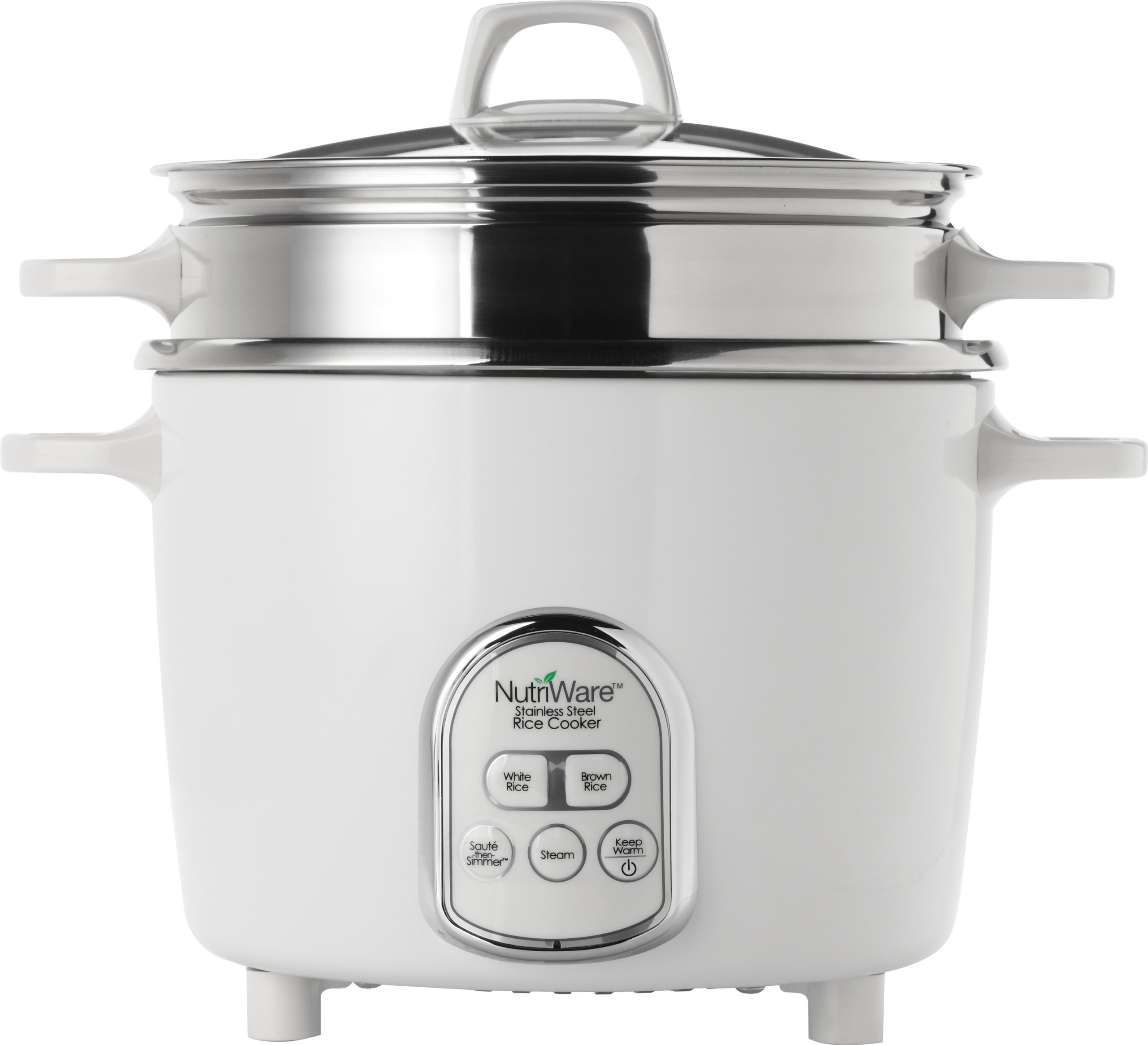 Aroma Housewares NutriWare 14-Cup Digital Rice Cooker & Food Steamer with Keep Warm Function - Perfect for Cooking Rice, Steaming Vegetables & Meal Prep - White Kitchen Appliance for Home & Office Use