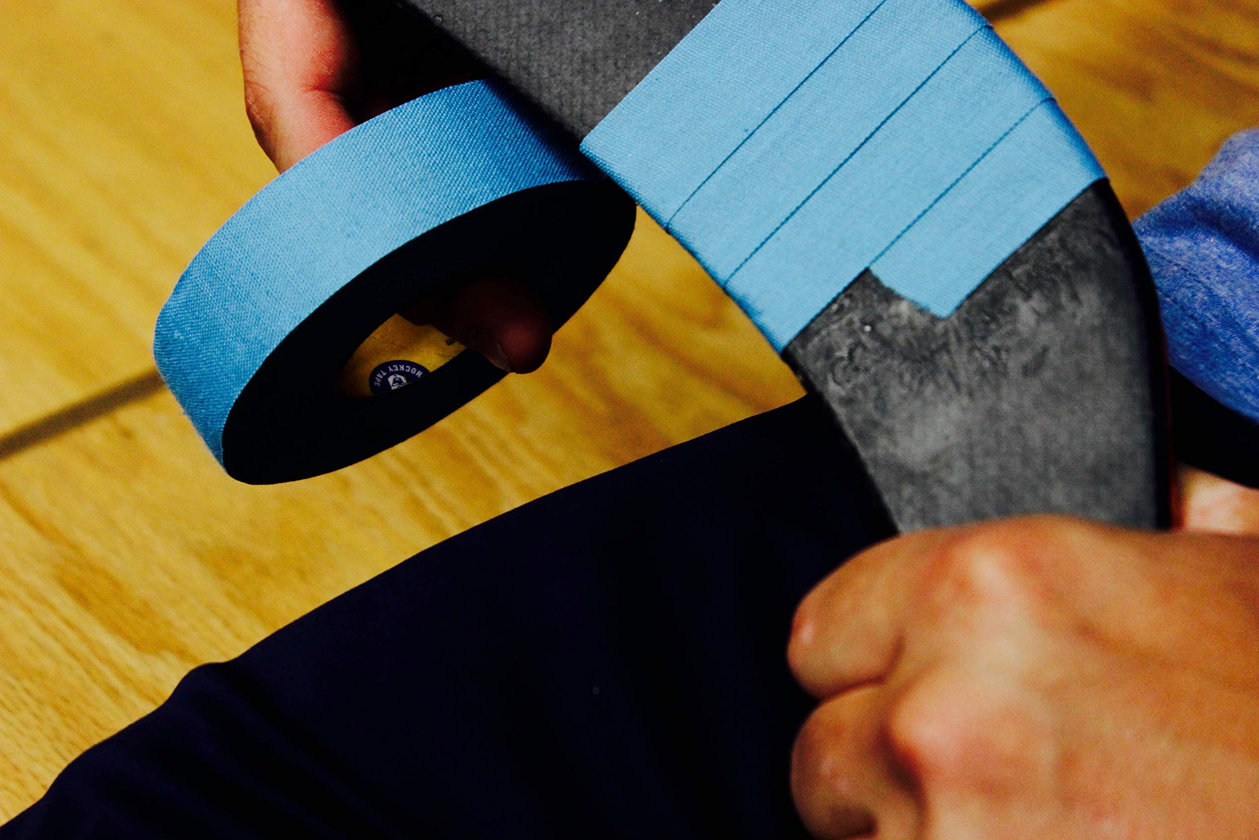 Howies Hockey Tape - 12 Pack Sky Blue Cloth Hockey Stick Grip Tape for Enhanced Control & Performance | Ideal for Ice Hockey, Street Hockey & Stick Handling Practice