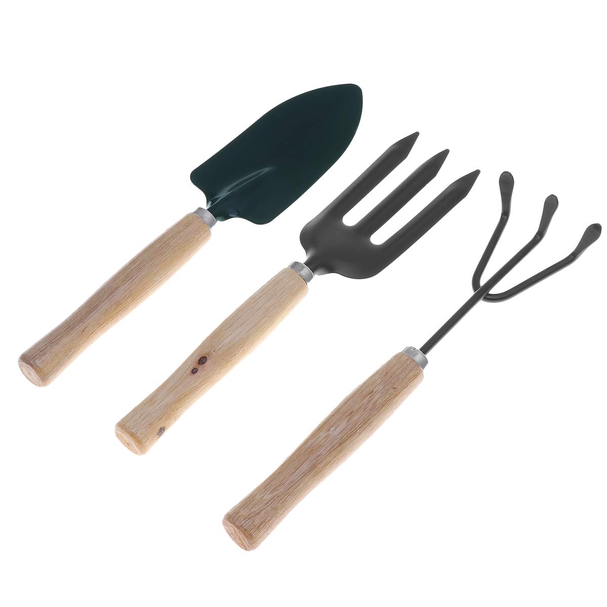 3Pcs Gardening Tools Set - Small Garden Shovel, Rake & Hand Trowel for Indoor Plants | Miniature Gardening Kit for Houseplants, Succulents & Herb Gardens (Random Colors) | Perfect for Balcony Gardening, Windowsill Plant Care & Small Space Gardening