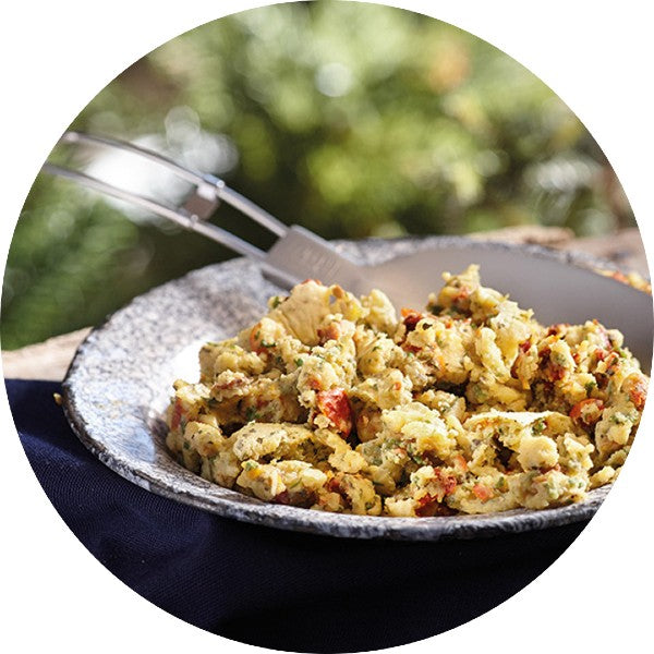 Happy Yak Spanish Scrambled Eggs - Authentic Spanish Style Breakfast Eggs - Quick & Easy Meal for Home, Camping & Travel