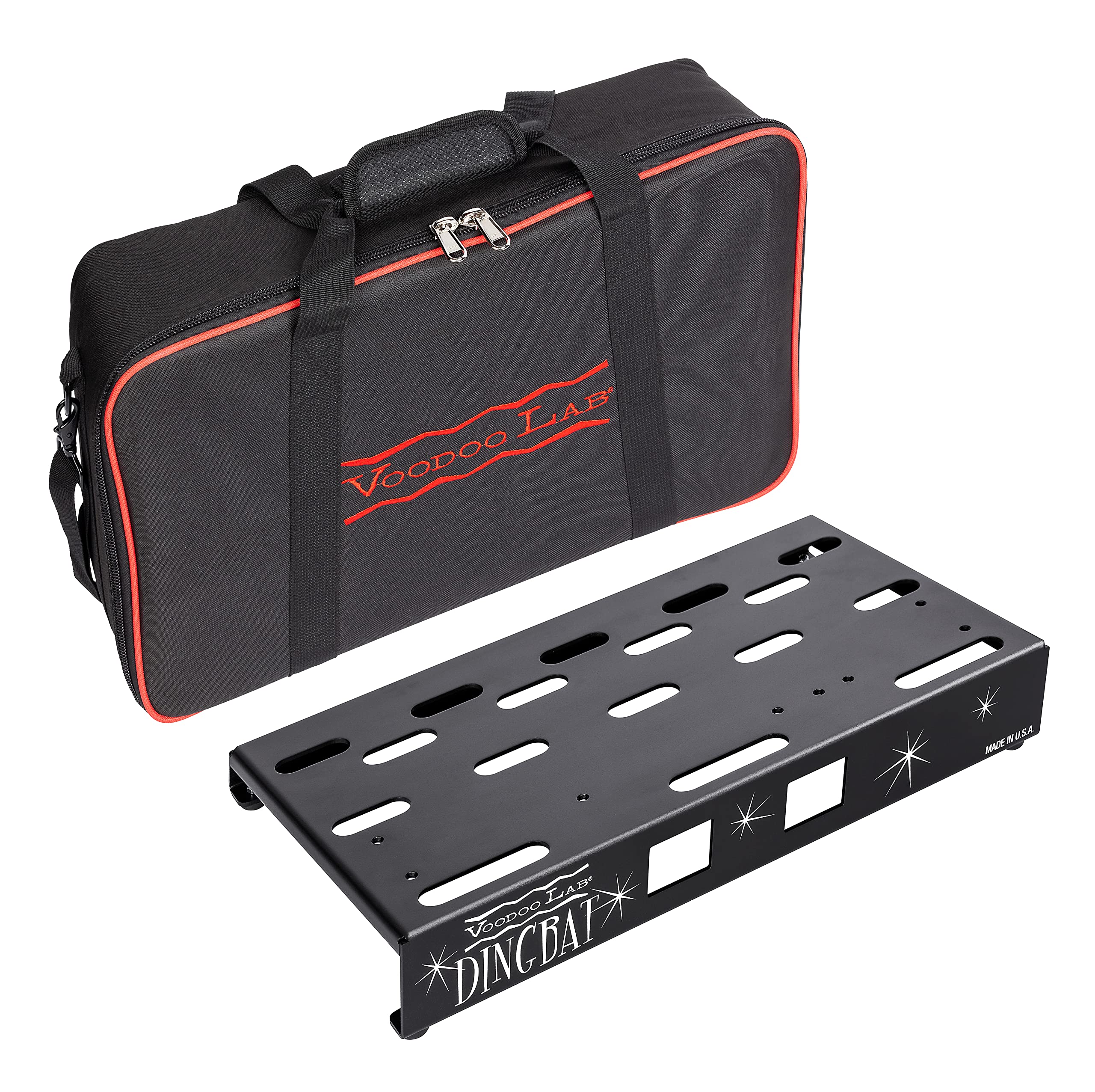 Voodoo Lab Dingbat Small-EX Pedalboard (DBSEX) - Compact Guitar Effects Pedal Board for Musicians | Perfect for Live Performances & Studio Recording