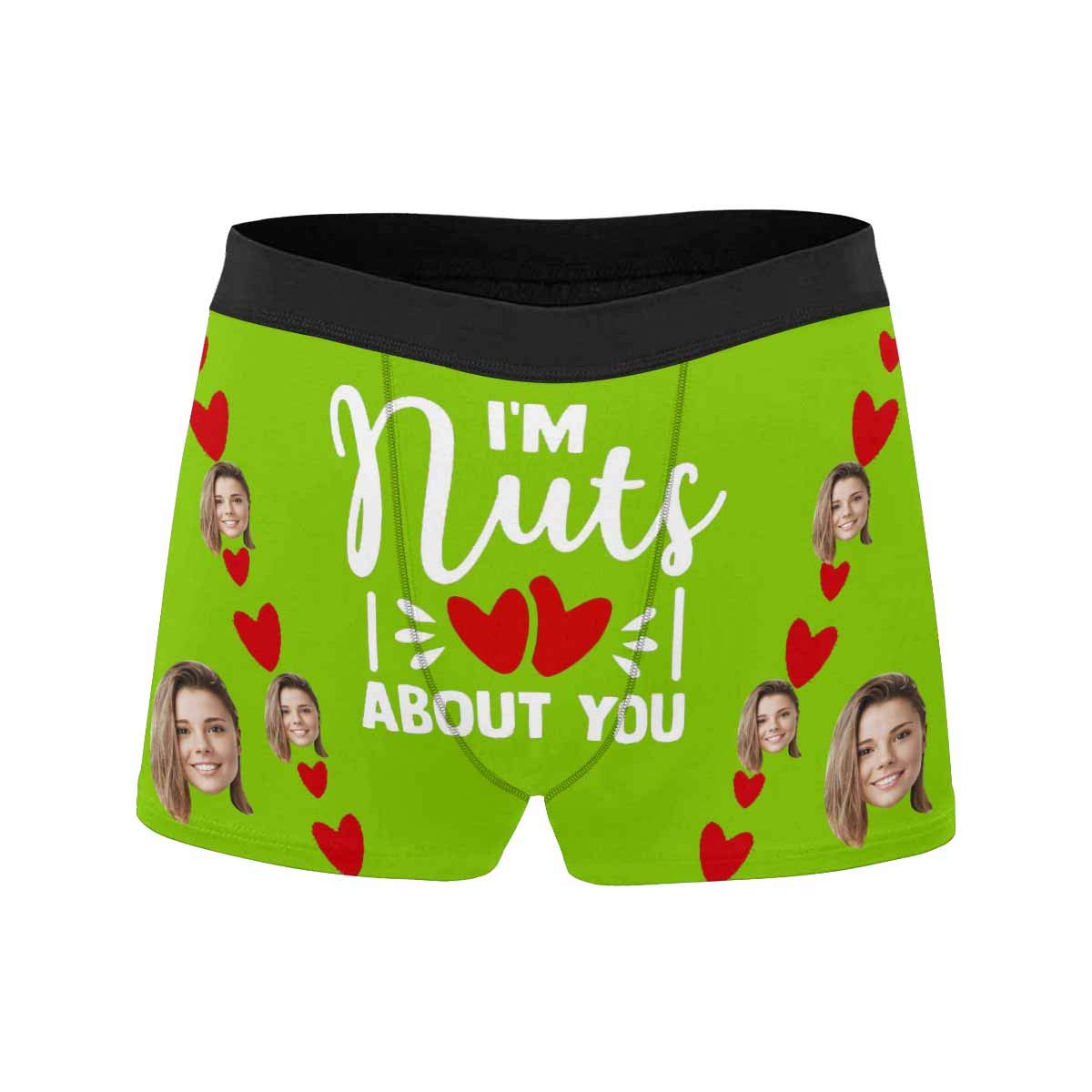 Custom Face Boxers for Men - Personalized Underwear with Girlfriend or Wife Photo - Unique Gift for Anniversaries & Special Occasions - Perfect for Romantic Surprises & Couple Gifts