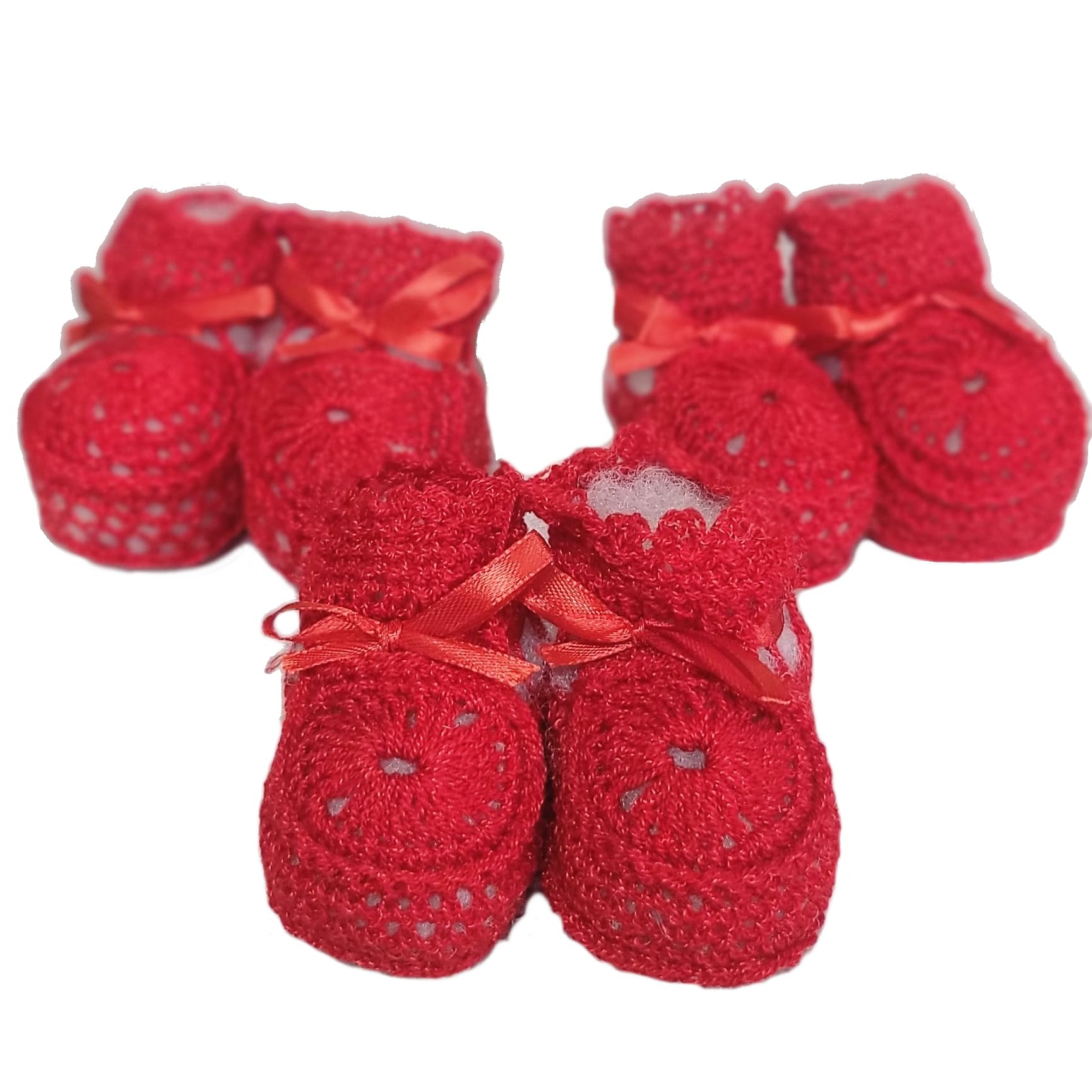 Handmade Crochet Booties for Newborn Baby Boys & Girls - Soft & Comfortable First Shoes for Infants - Perfect for Photo Shoots, Gifts & Special Occasions