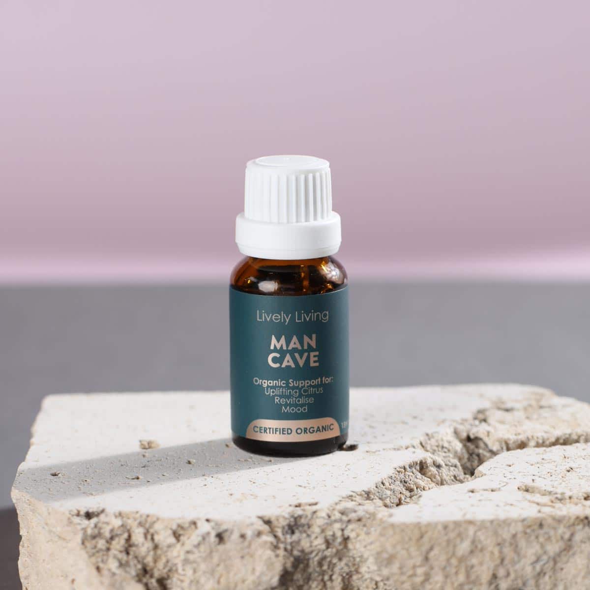 Organic Essential Oil for Men - 15ml Aromatherapy Oil for Relaxation, Stress Relief & Focus - Perfect for Man Cave, Meditation & Massage