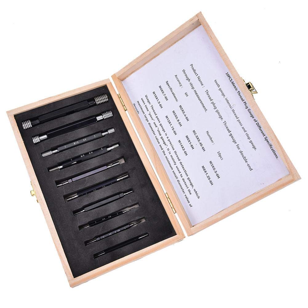 03 Professional Metric Thread Plug Gauge - Precision Pitch Diameter Measurement Tool for Engineers & Machinists | Perfect for Quality Control in Manufacturing & Mechanical Workshops
