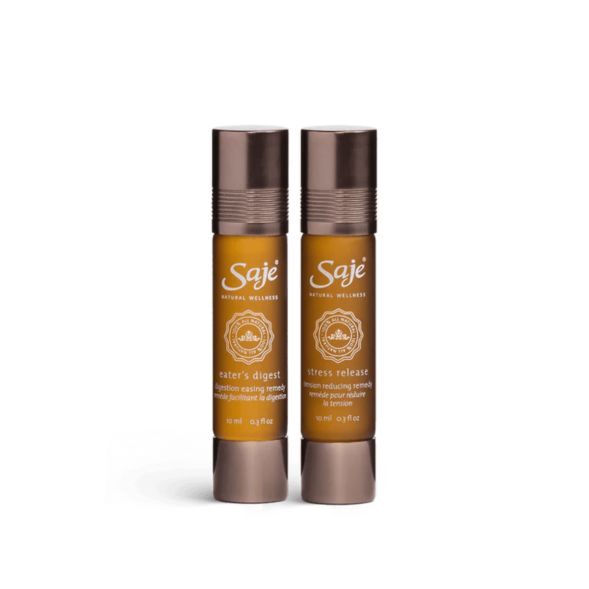 Tummy Tamer Roll On Duo - Natural Digestive Relief for Kids & Adults - Perfect for Travel, School & Home Use