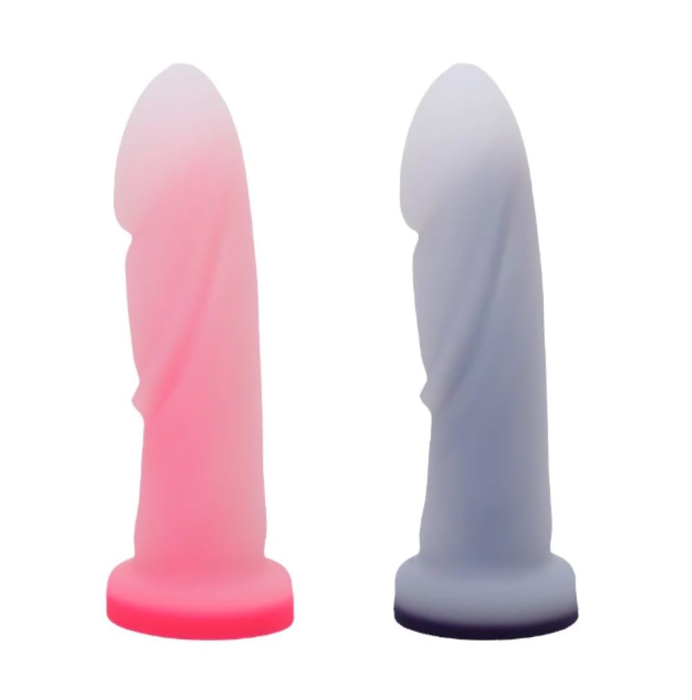 Tantus Cush O2 Dual Density Silicone Dildo - Ultra-Premium Body-Safe Vibrator for G-Spot & P-Spot Stimulation | Harness Compatible Sex Toy for Men, Women & LGBTQ | Anal & Vaginal Use | Matte Twilight Finish | Perfect for Solo Play & Couples Intimacy
