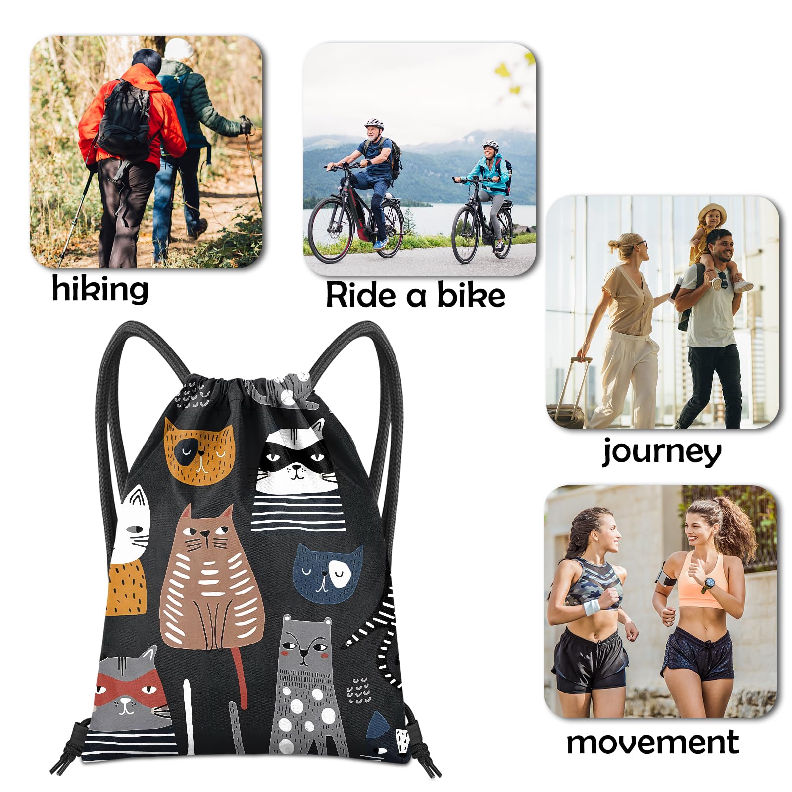 Waterproof Drawstring Backpack - 13