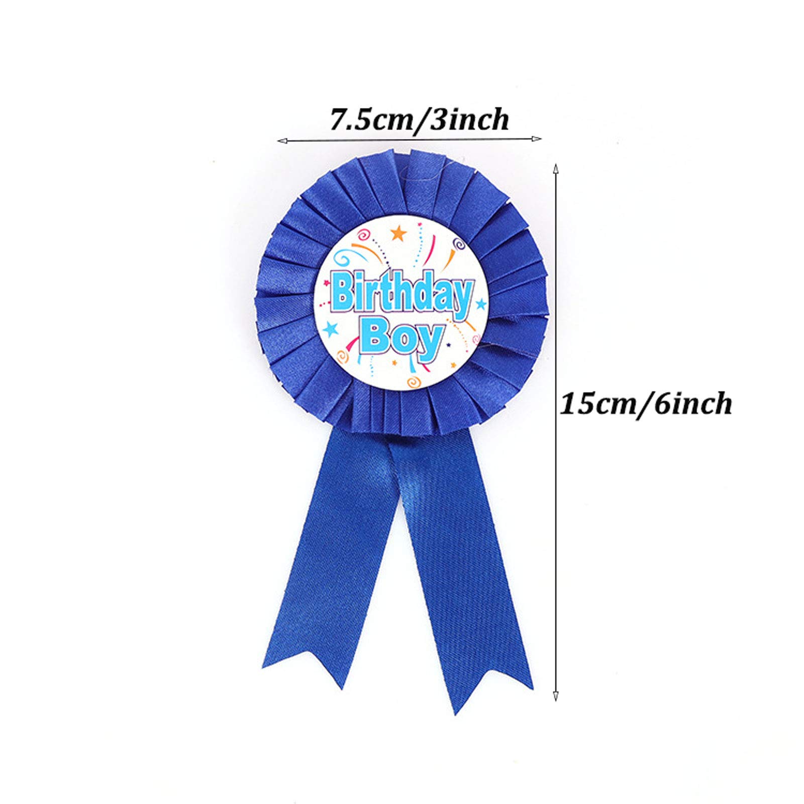 3-Piece Birthday Boy Party Accessory Set - King Crown, Sash & Button Pins for Boys Birthday Celebration - Perfect for Birthday Dress Up, Photo Props & Themed Parties