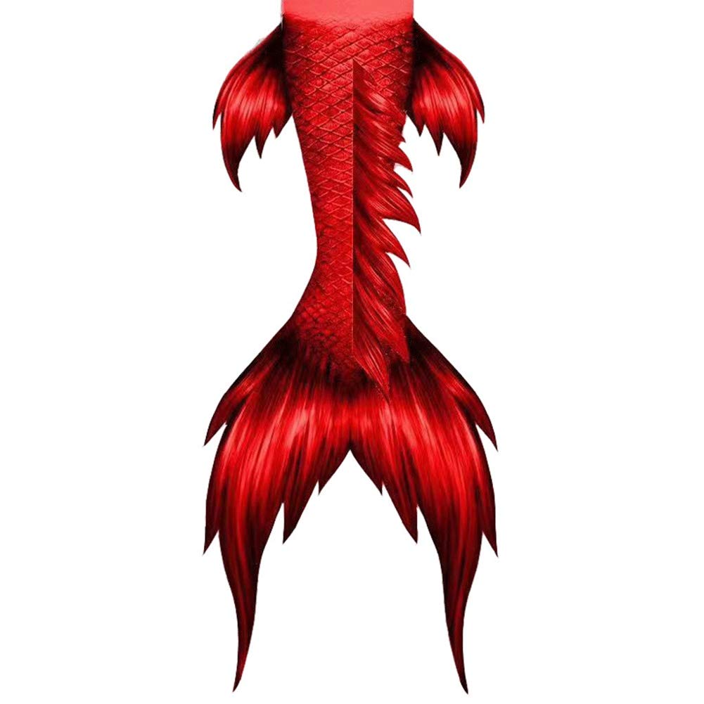 Mermaid Costume for Kids - Swimsuit with Monofin & Bikini Top | Mermaid Tail for Swimming, Beach & Pool Play | Style B (Color Options)