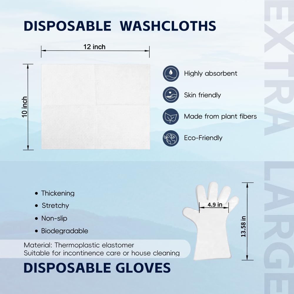 3 Pack Disposable Clean Towels - Soft Absorbent & Eco-Friendly Paper Towels for Kitchen, Bathroom & Car Cleaning | 12x12 Inch Multipurpose Cleaning Wipes for Home, Office & Travel Use
