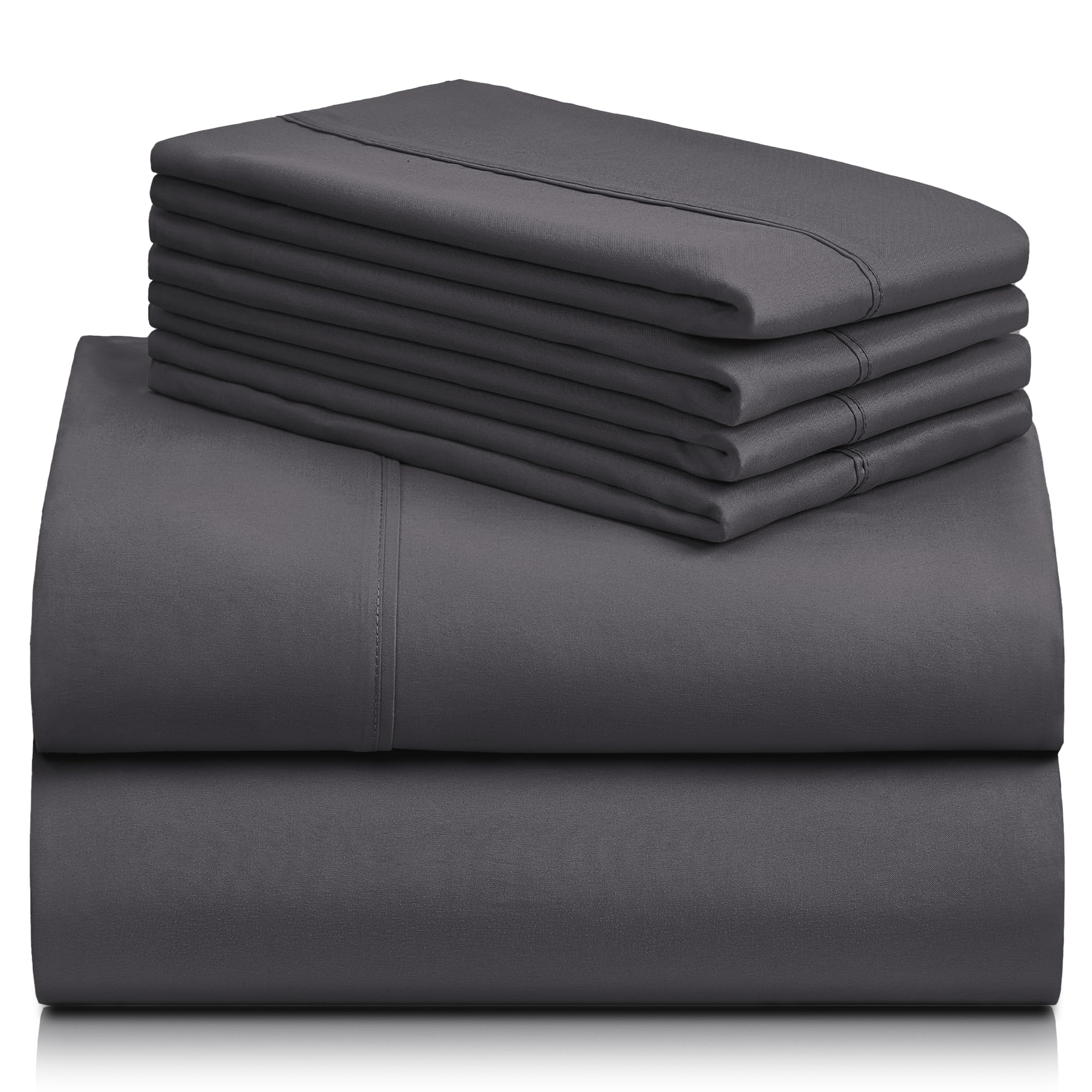 LuxClub 6-Piece Queen Sheet Set - 18