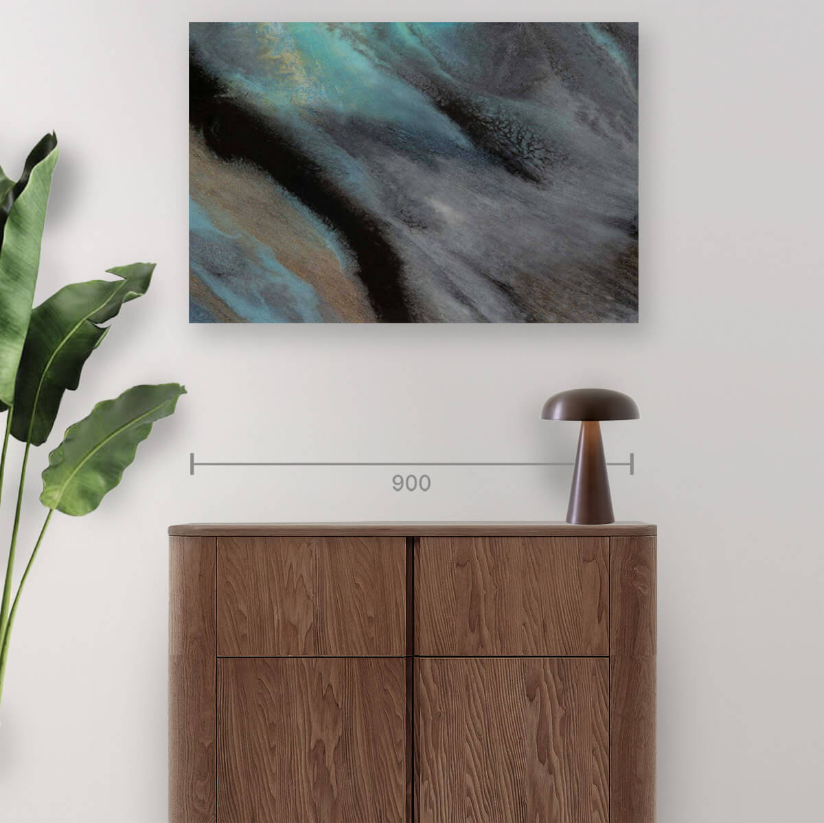 Modern Gray Abstract Acrylic Paintings on Lucite - Perfect for Home Decor, Office Wall Art & Gift Ideas