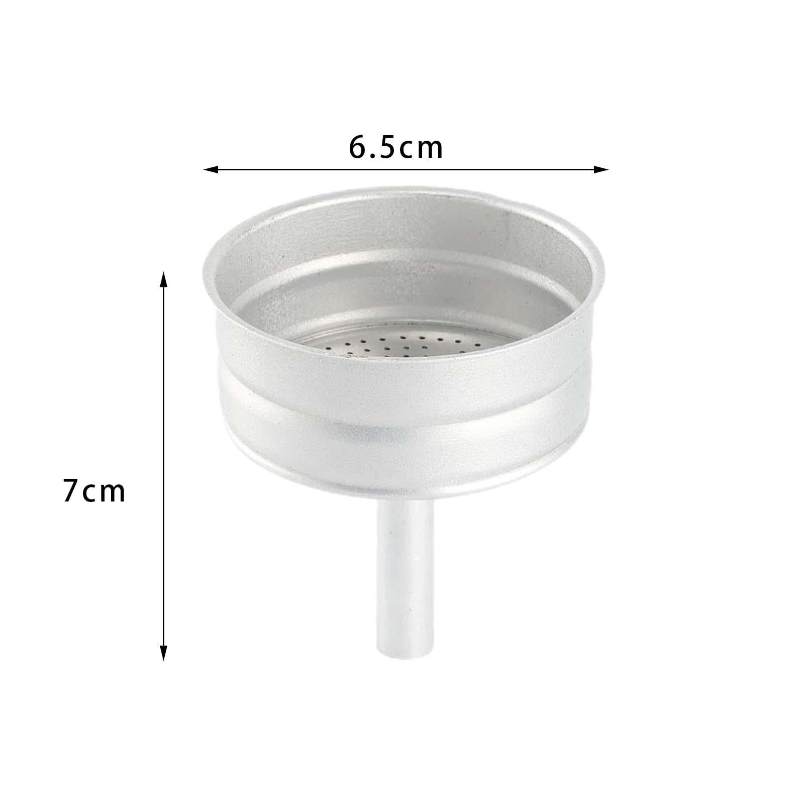 Moka Pot Funnel - 6 Cup Coffee Filter for Portable Espresso Maker | Home & Travel Brewing