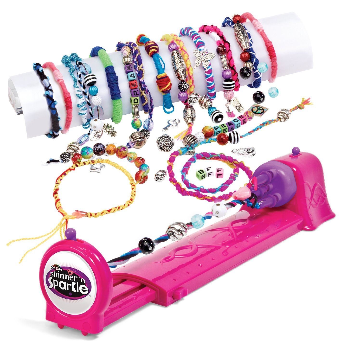 Shimmer and Sparkle 3-in-1 Twist & Wear Jewelry Maker Kit - DIY Fashion Accessories for Teens & Adults - Perfect for Parties, Gifts & Creative Crafting