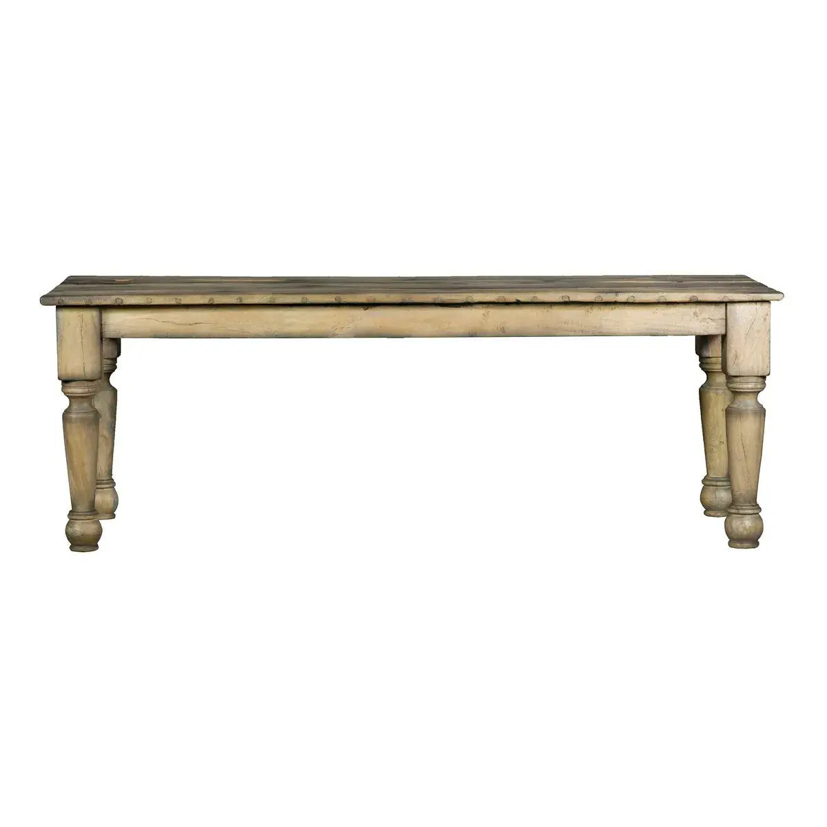 La Grange Table in Light French Gray - Elegant Dining Room Table for Farmhouse & Modern Home Decor - Perfect for Family Gatherings & Dinner Parties