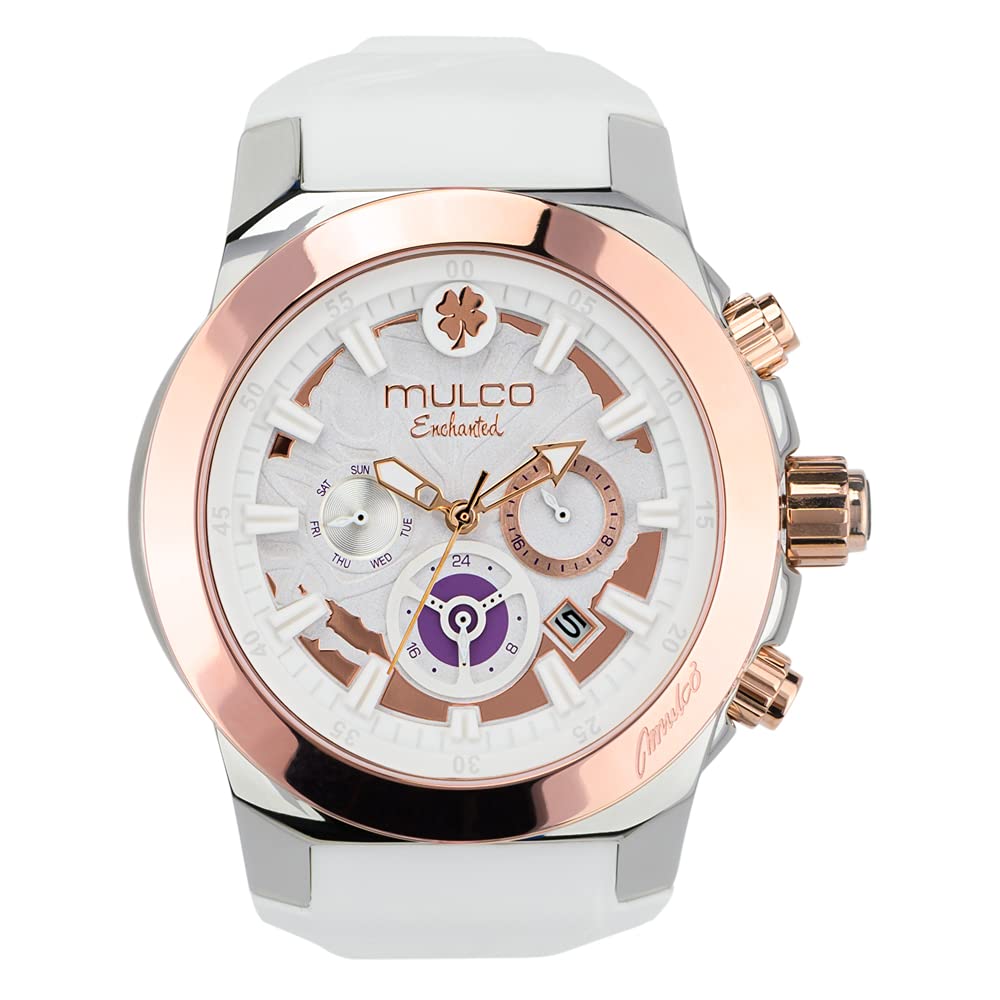 Mulco Women's Silicone Watch with Quartz Analog Movement - Rose Gold Stainless Steel Case, Scratch-Resistant Mineral Crystal, Water Resistant | Perfect for Casual Wear, Office & Outdoor Activities