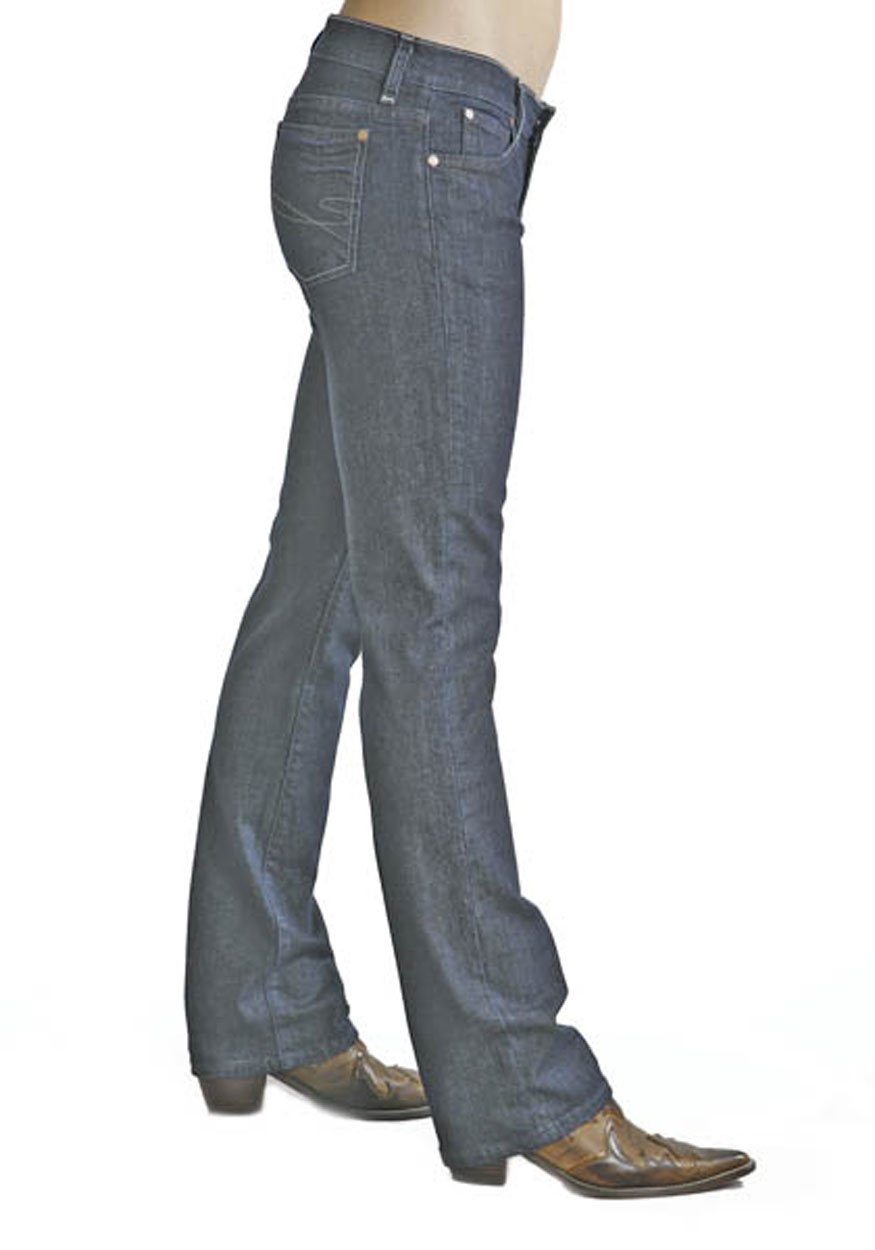 Stetson Midnight Dark Rinse Slim Leg 541 Straight Leg Jeans for Men - 12W x L, Blue Denim (11-054-0541-0011BU) | Comfortable & Stylish for Casual Wear, Office, and Night Out