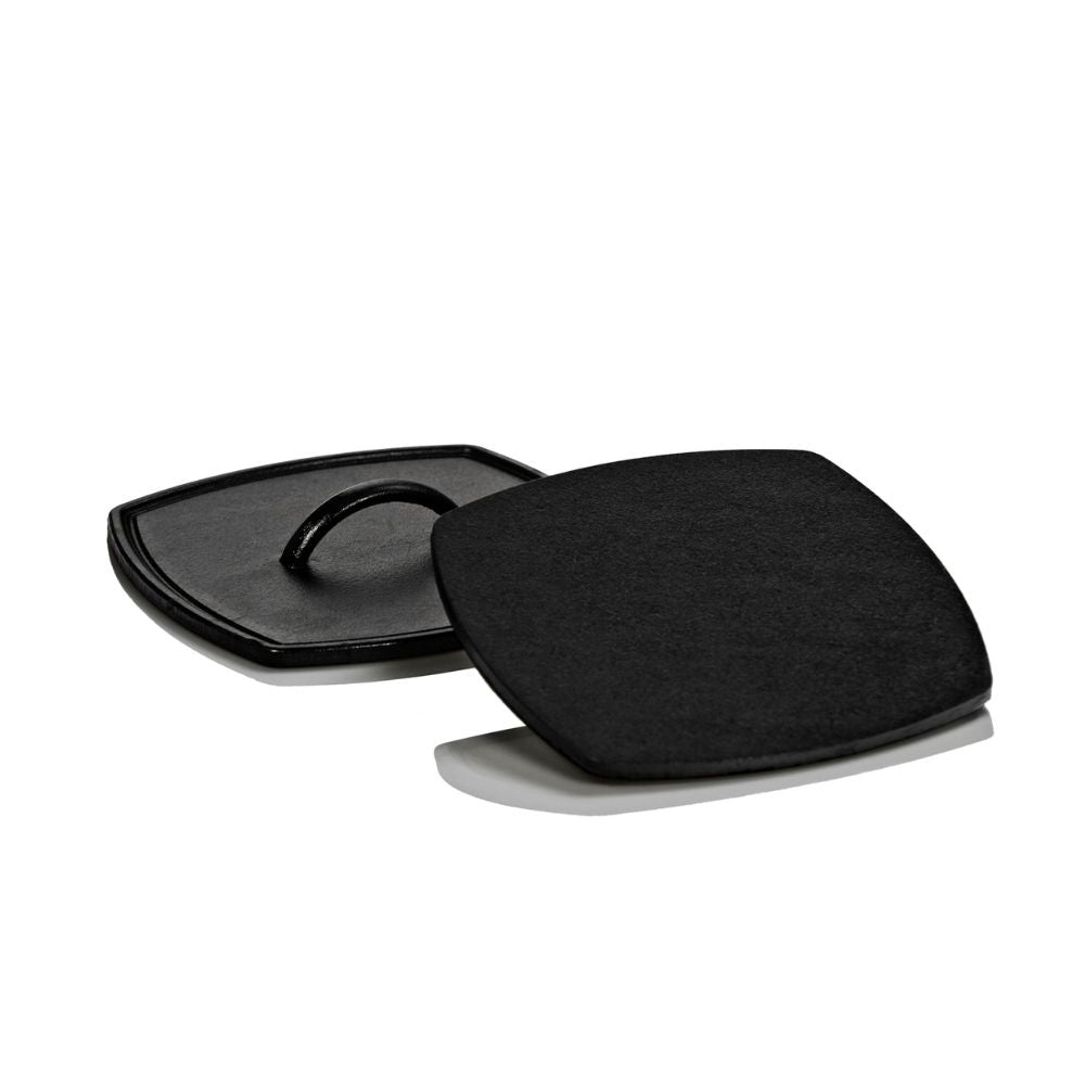 Heavy Duty Cast Iron Burger Press & Grill Weight - 21cm Square for Perfectly Smashed Patties - Ideal for BBQ, Grilling, and Stovetop Cooking