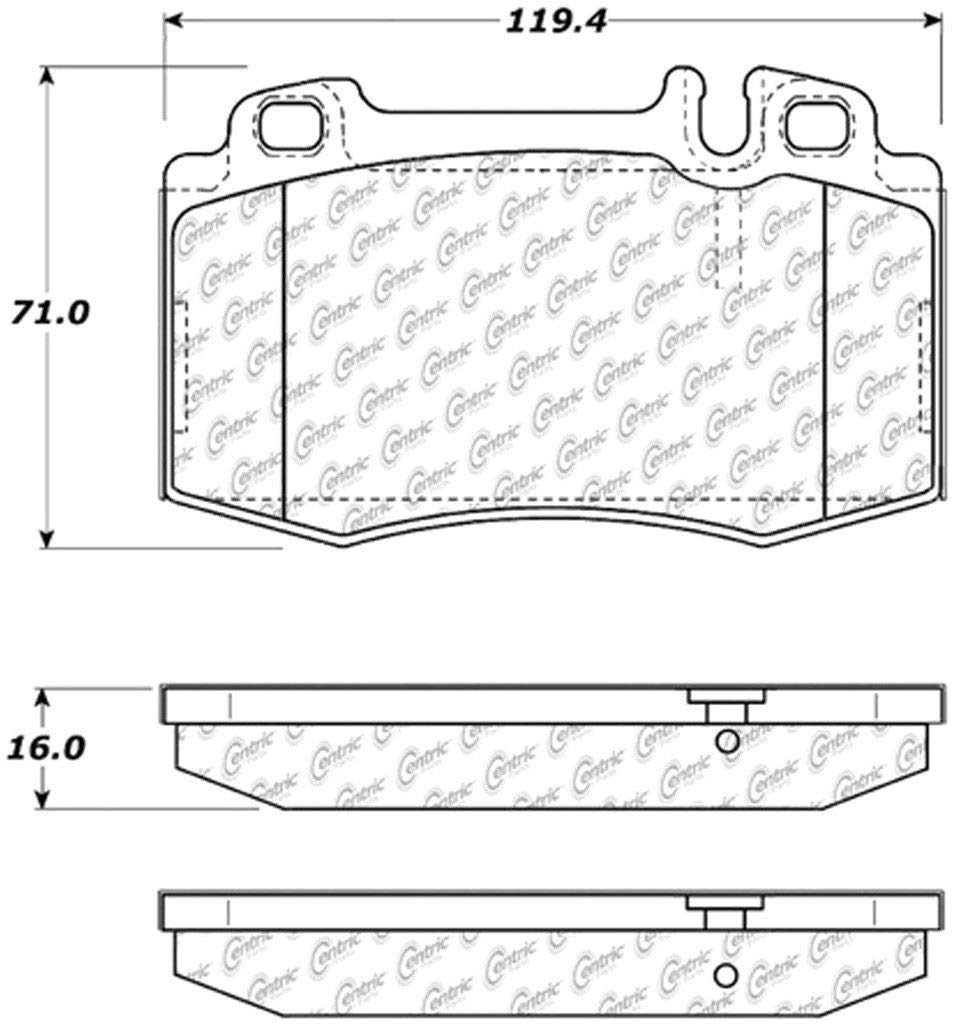 High-Performance Ceramic Brake Pads (301.08470) - Durable & Quiet Braking for Cars, Trucks & SUVs - Ideal for Daily Commuting & Highway Driving