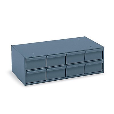11-5/8 Inch Deep Gray Drawer Bin Cabinet - Perfect for Kitchen, Bathroom, and Office Storage Organization