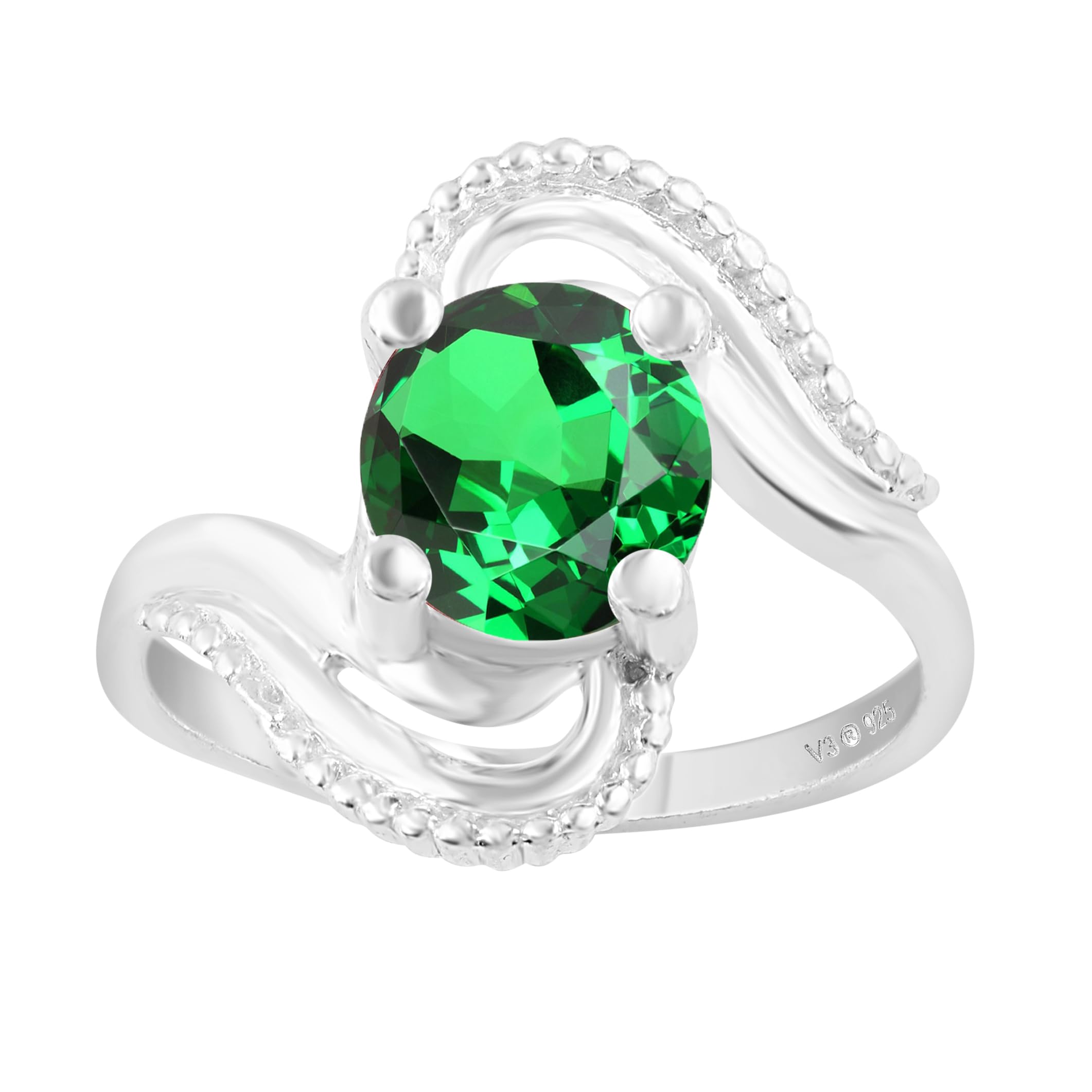 Elegant Sterling Silver Solitaire Ring for Women - Perfect for Engagement, Wedding & Anniversary Gifts