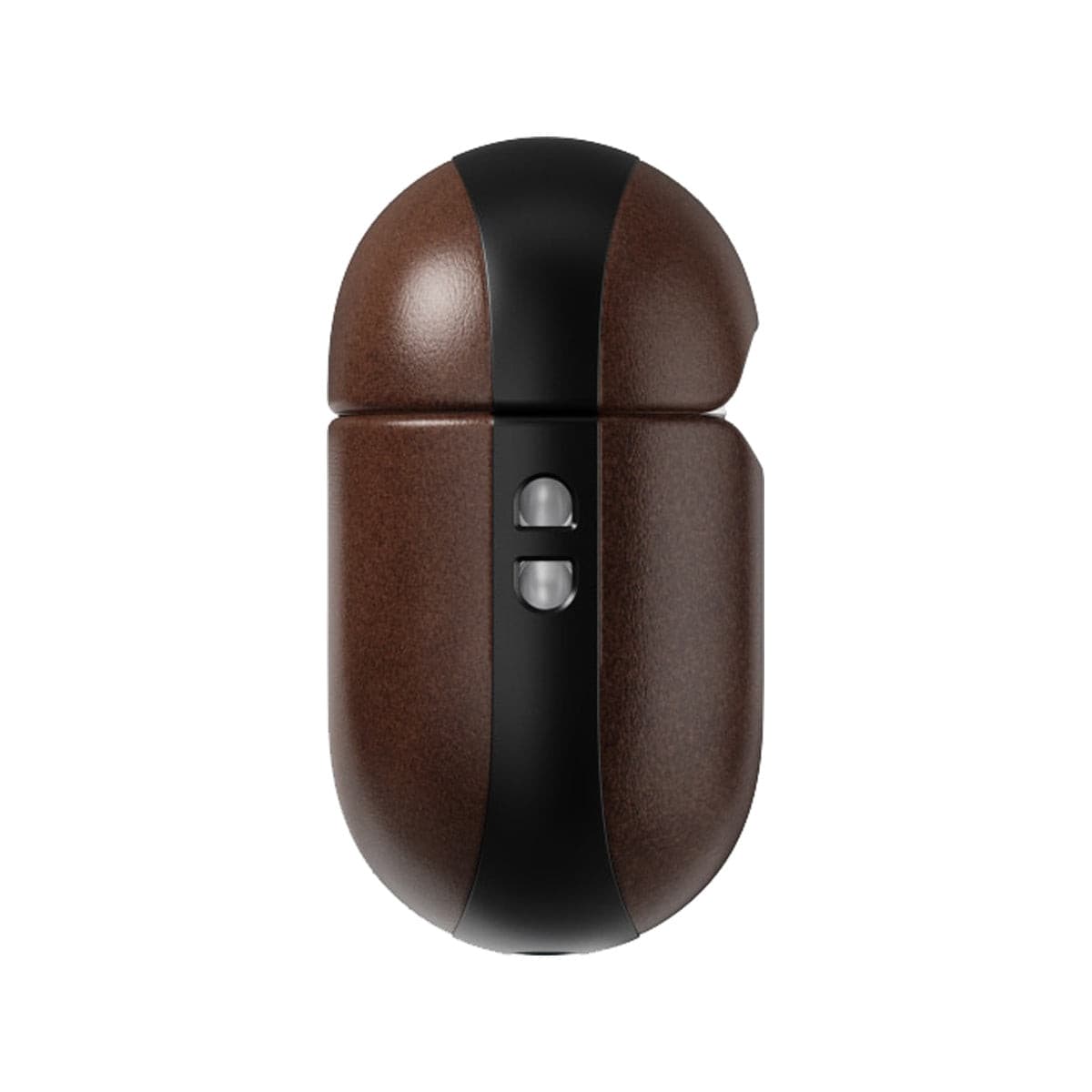 Premium Nomad Modern Leather Case for AirPods Pro 2 - Genuine Rustic Brown Horween Leather - Protective & Stylish Cover for Travel, Work & Everyday Use