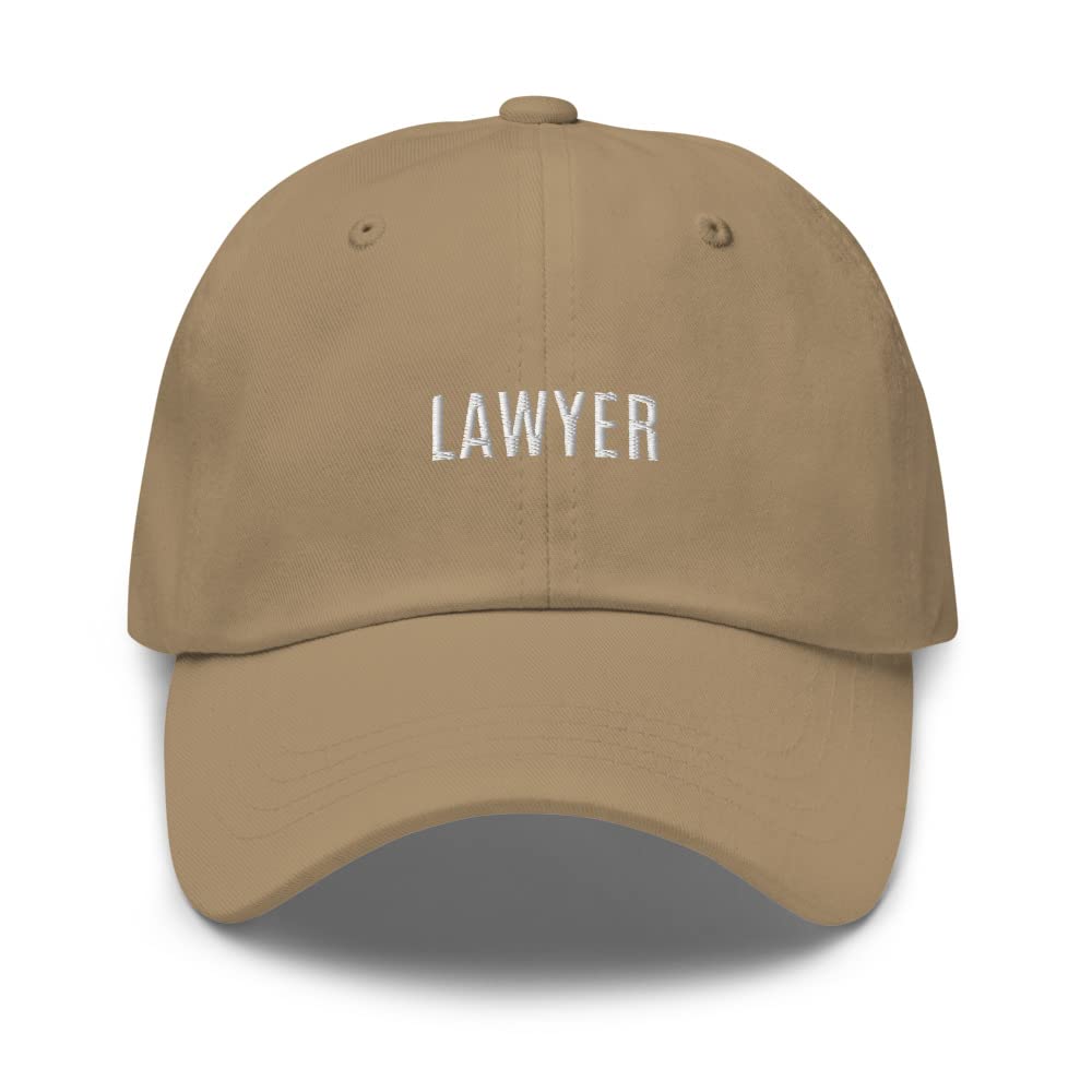 Lawyer Embroidered Baseball Cap - Adjustable Cotton Dad Hat for Attorneys - Perfect Lawyer Career Gift for Graduation, Court, or Office Use