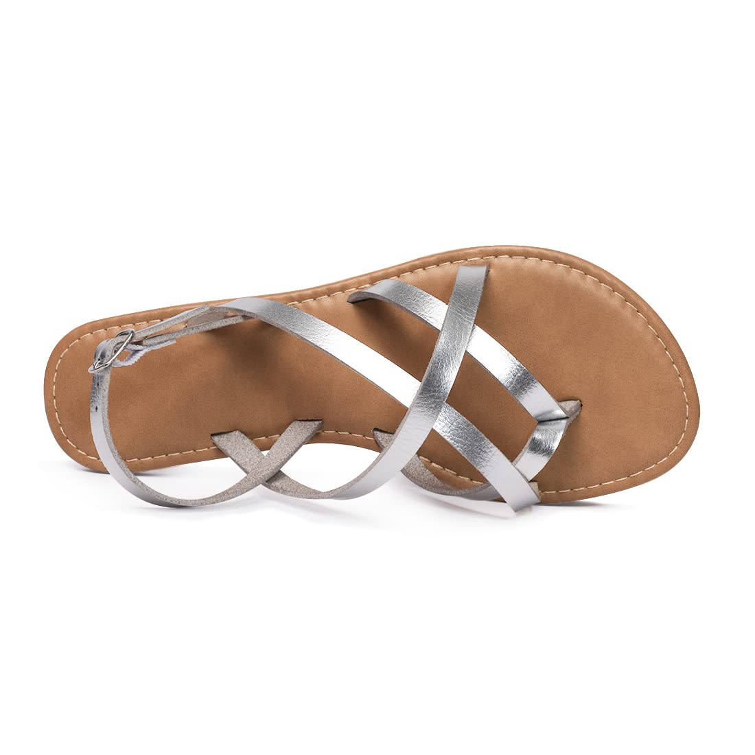 Women's Gladiator Flat Sandals - Strappy Fisherman Sandals with Ankle Strap | Comfortable Summer Casual Shoes for Beach, Walking & Outdoor Activities