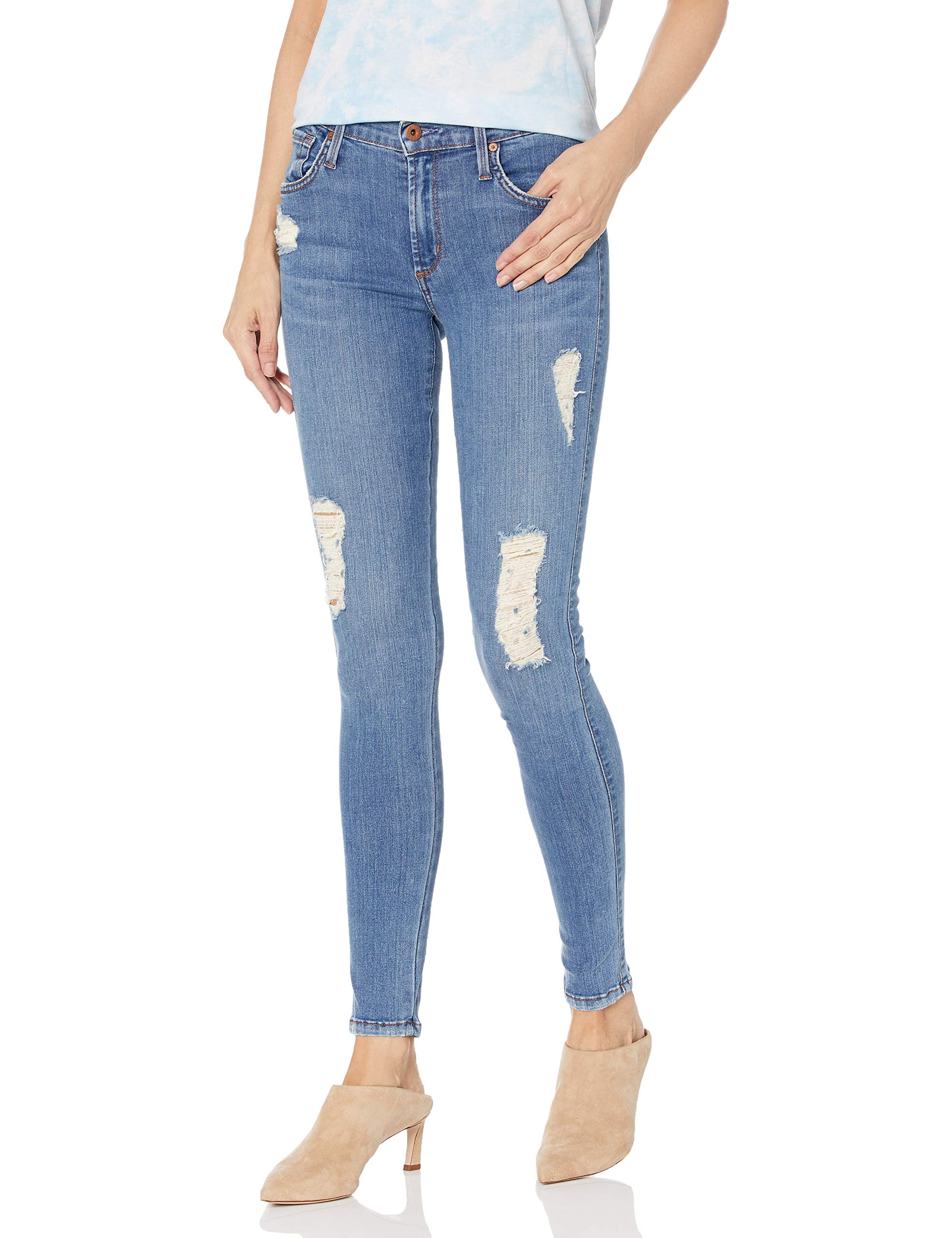 James Jeans Women's James Twiggy High-Rise Five-Pocket Stretch Legging Jean in Eden Wash - Comfortable & Stylish for Casual Wear, Work & Weekend Outings