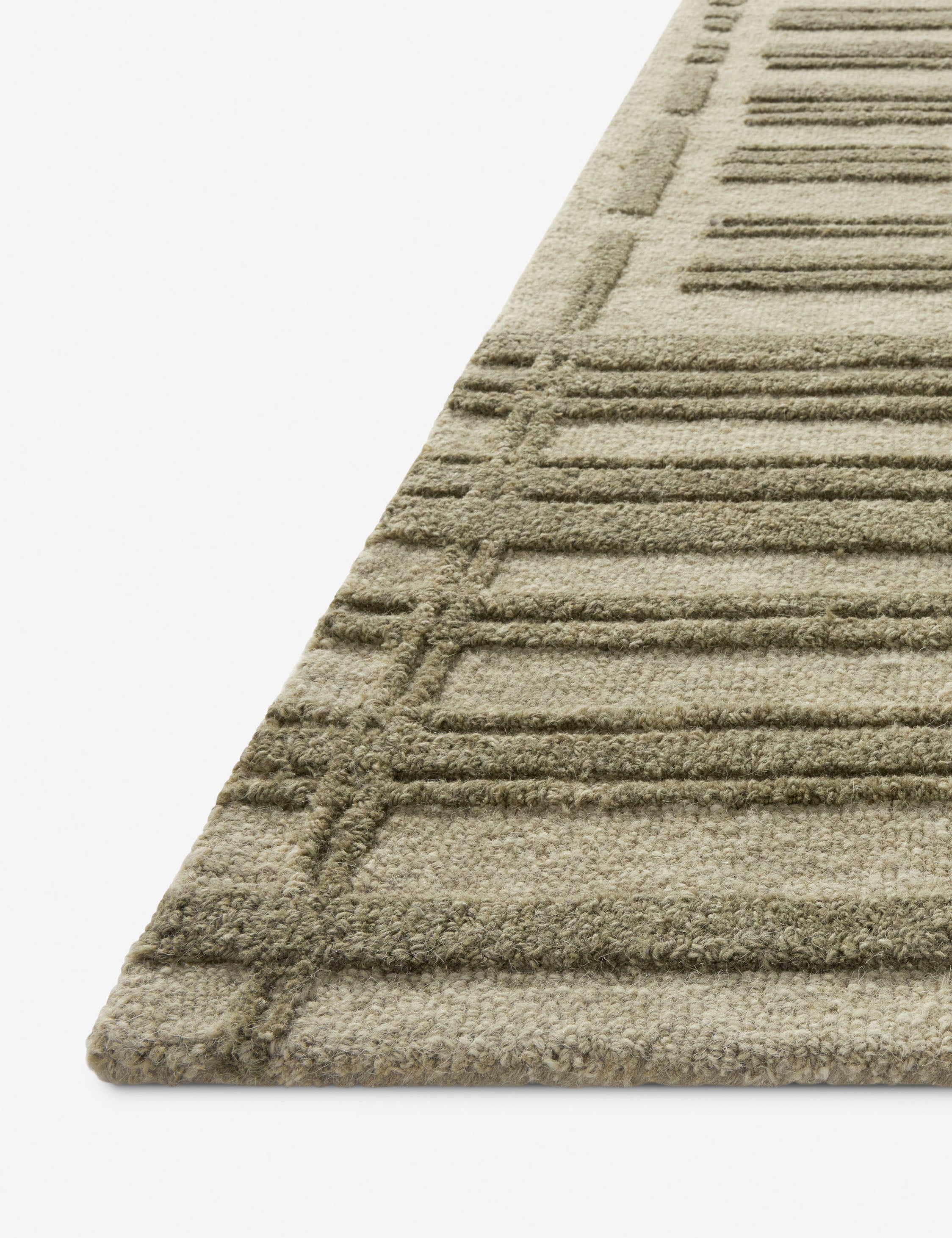 Chris Loves Julia x Loloi Bradley II Hand Tufted Wool Rug - Soft & Durable Area Rug for Living Room, Bedroom & Home Decor