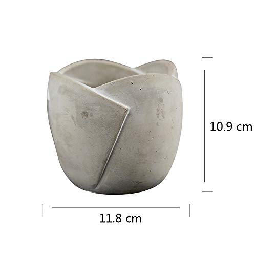 NICOLE Large Concrete Pot Molds for Succulents - DIY Cement Planter Molds, Handmade Candle Holder Making Tools - Perfect for Home Decor, Garden Planters & Craft Projects