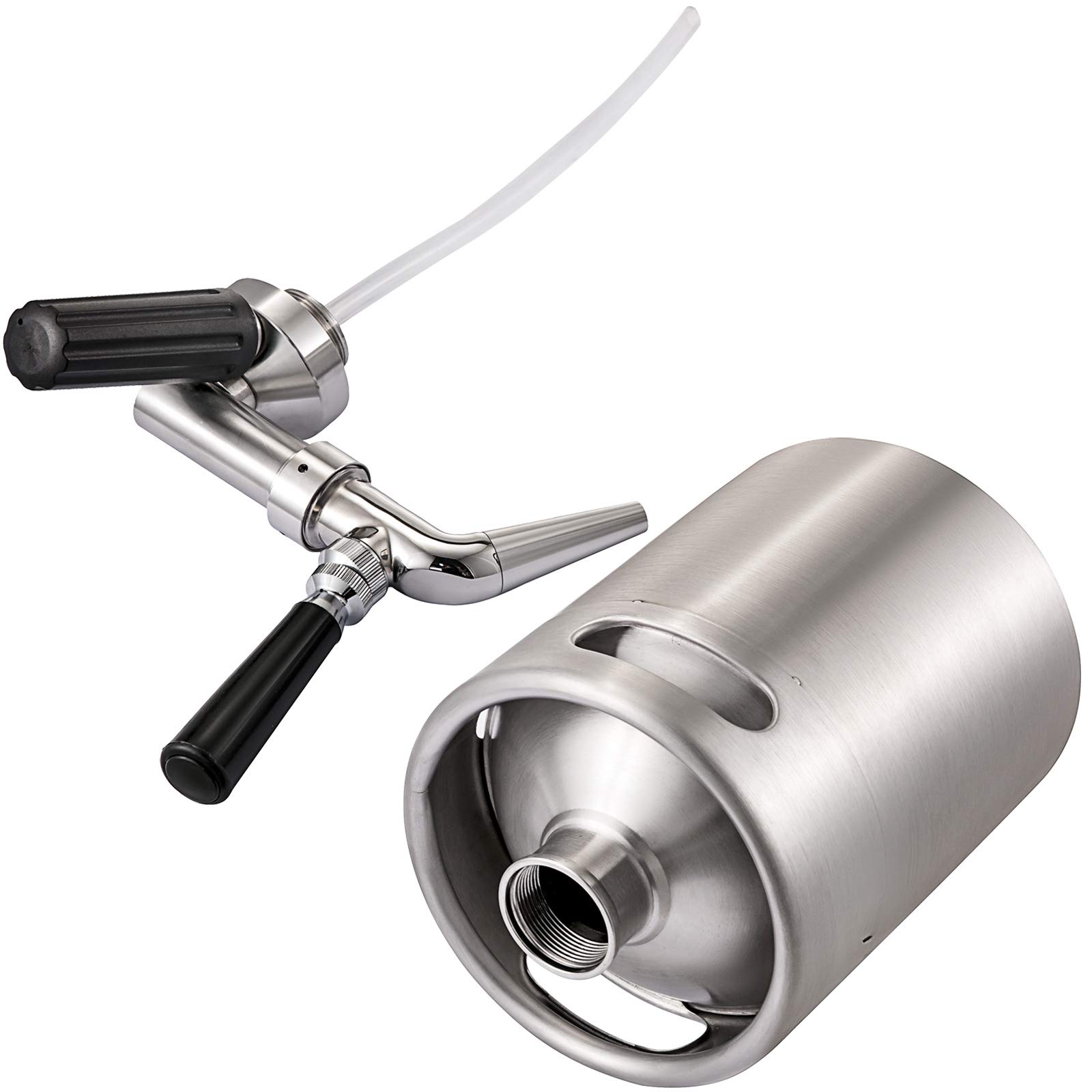VBENLEM 67Oz (2L) Stainless Steel Nitro Cold Brew Coffee Maker - Portable Home Keg Kit System with Brushes for Iced Coffee, Nitro Brew & Cold Brew - Perfect for Office, Camping & Home Barista Use