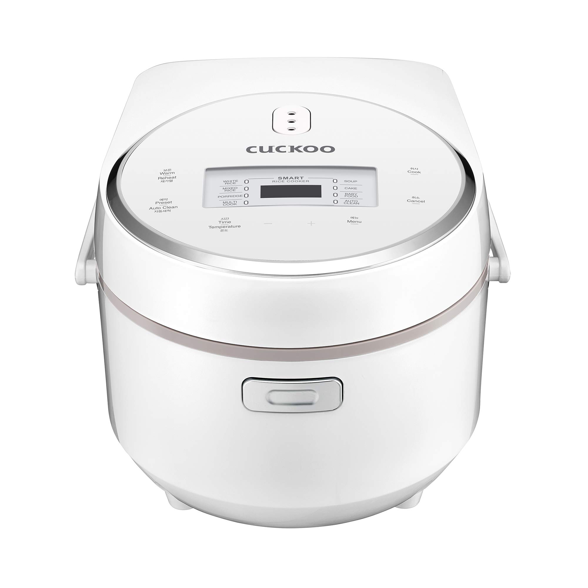 CUCKOO CR-0810F 8-Cup Micom Rice Cooker with 9 Menu Options - White Rice, Cake, Soup & More | Nonstick Inner Pot | Korean Design | Perfect for Small Families, Dorm Rooms & Meal Prep | White