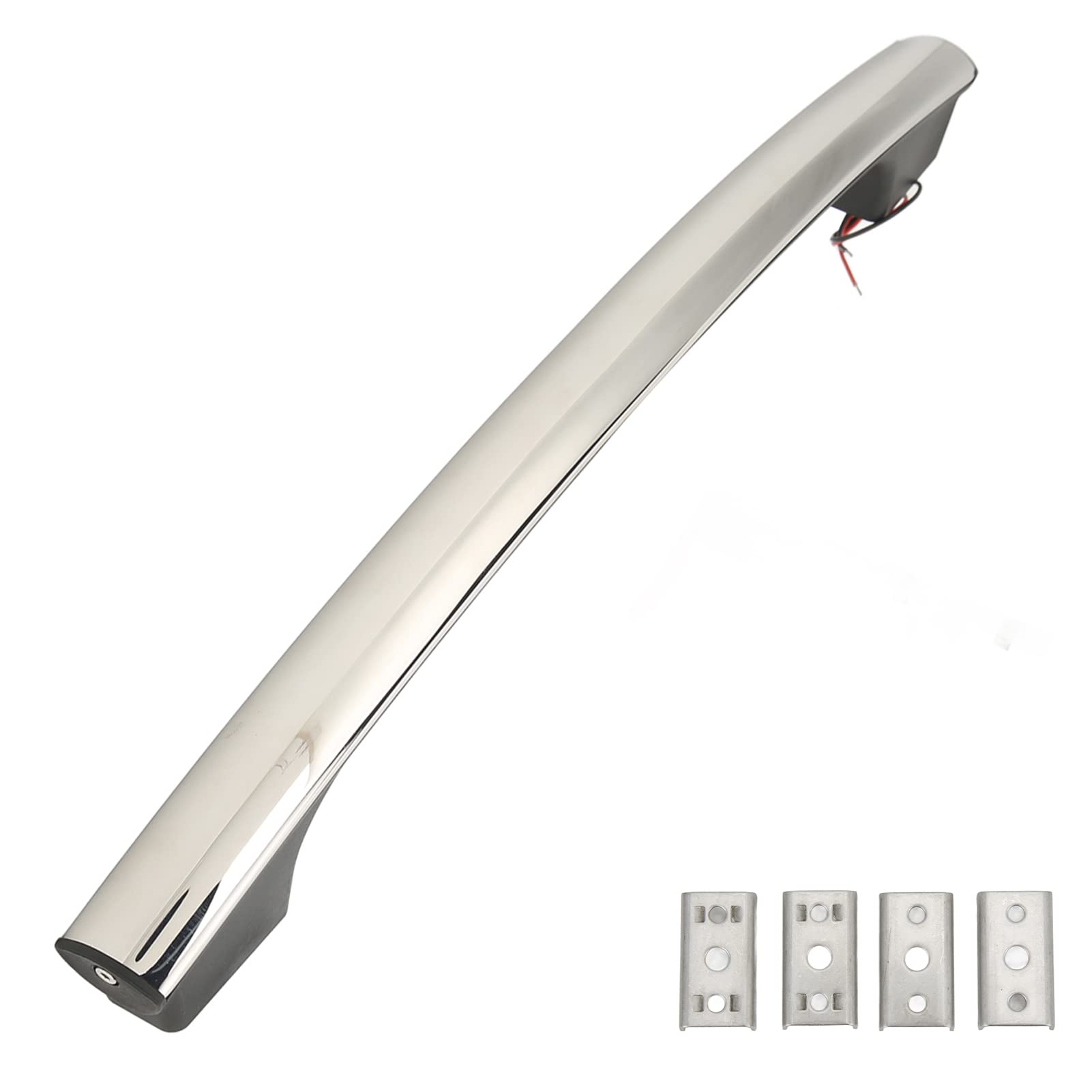 Aramox 21in RV LED Grab Bar with DC12V Luminous Light - Stainless Steel Surface Mount Assist Handle for Motorhome, Boat, Camper - Perfect for Nighttime Safety & Easy Access in RVs, Trailers, and Marine Vehicles